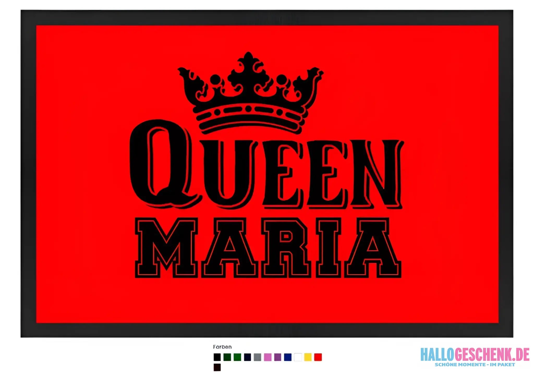 QUEEN + WUNSCHNAME • Fußmatte • Exklusivdesign • personalisiert