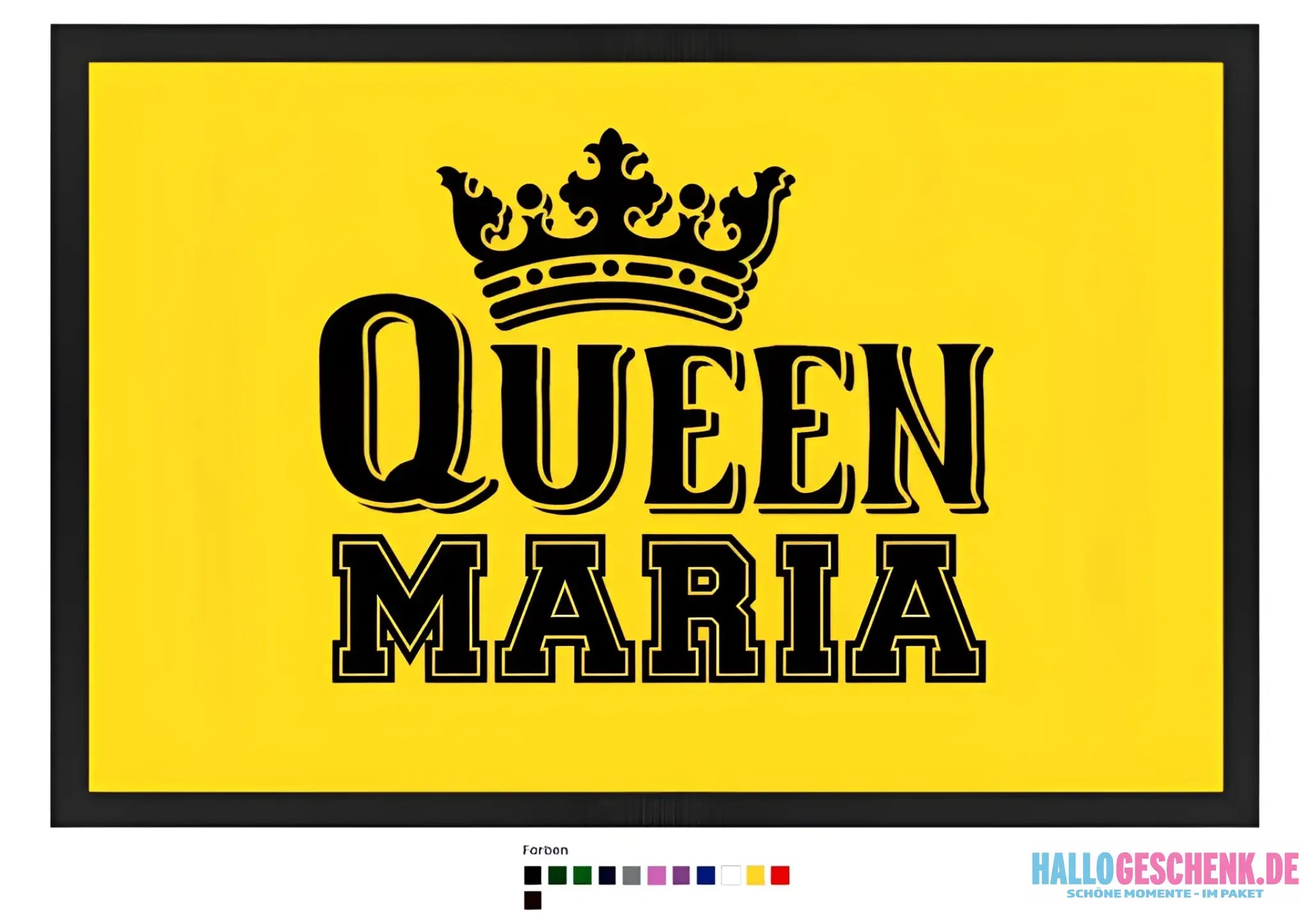 QUEEN + WUNSCHNAME • Fußmatte • Exklusivdesign • personalisiert