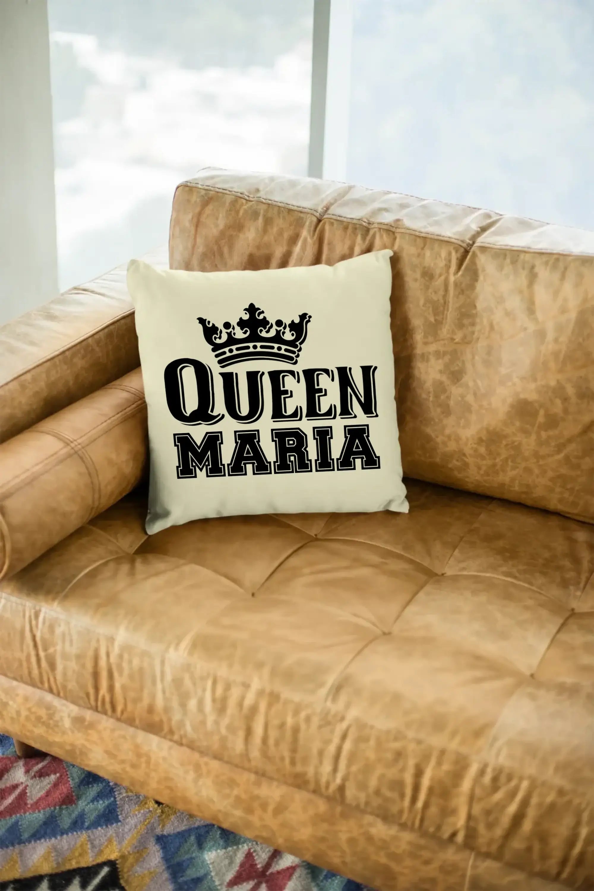 QUEEN + WUNSCHNAME • Kissen 40x40 cm • Exklusivdesign • personalisiert