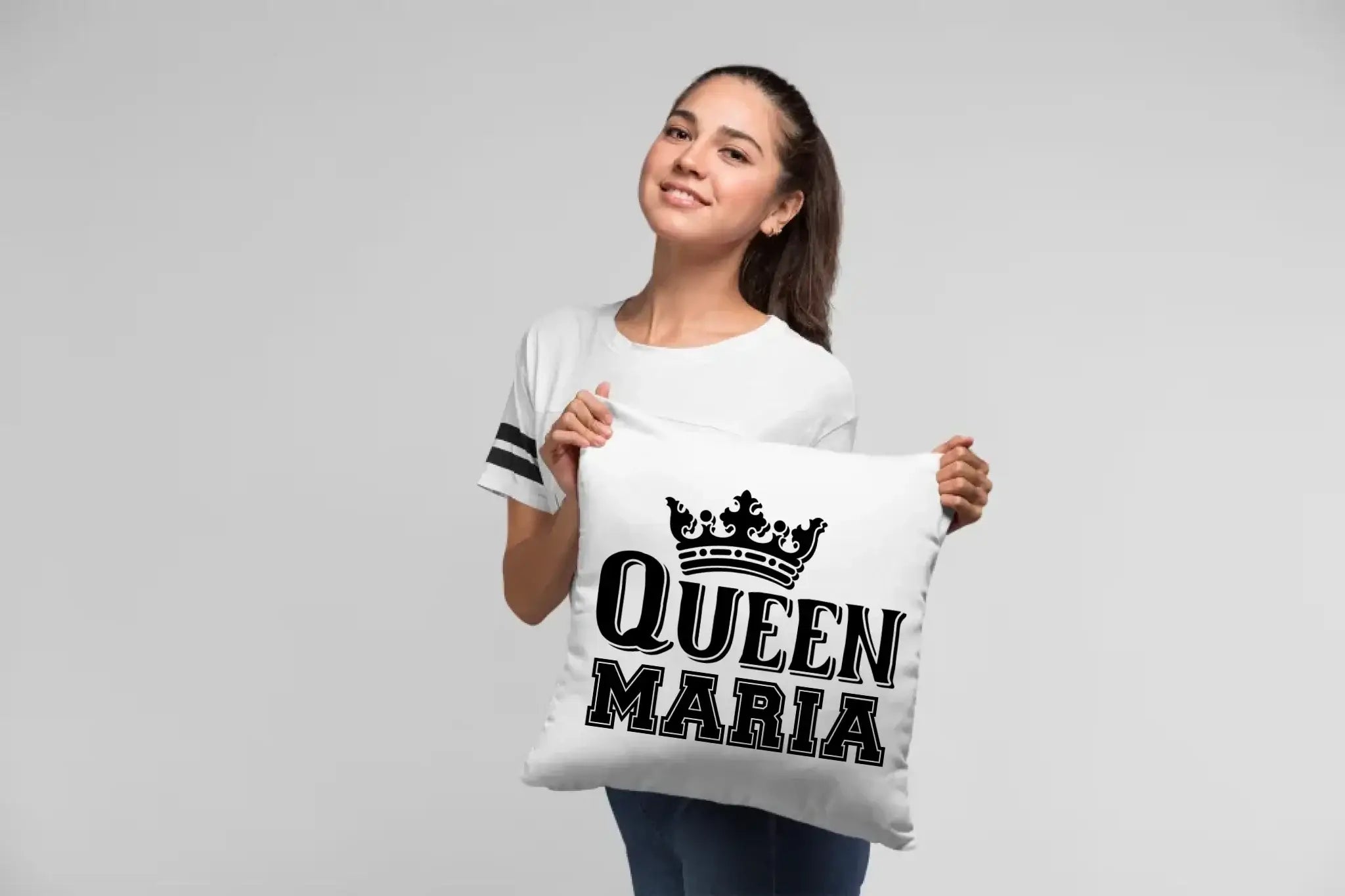 QUEEN + WUNSCHNAME • Kissen 40x40 cm • Exklusivdesign • personalisiert