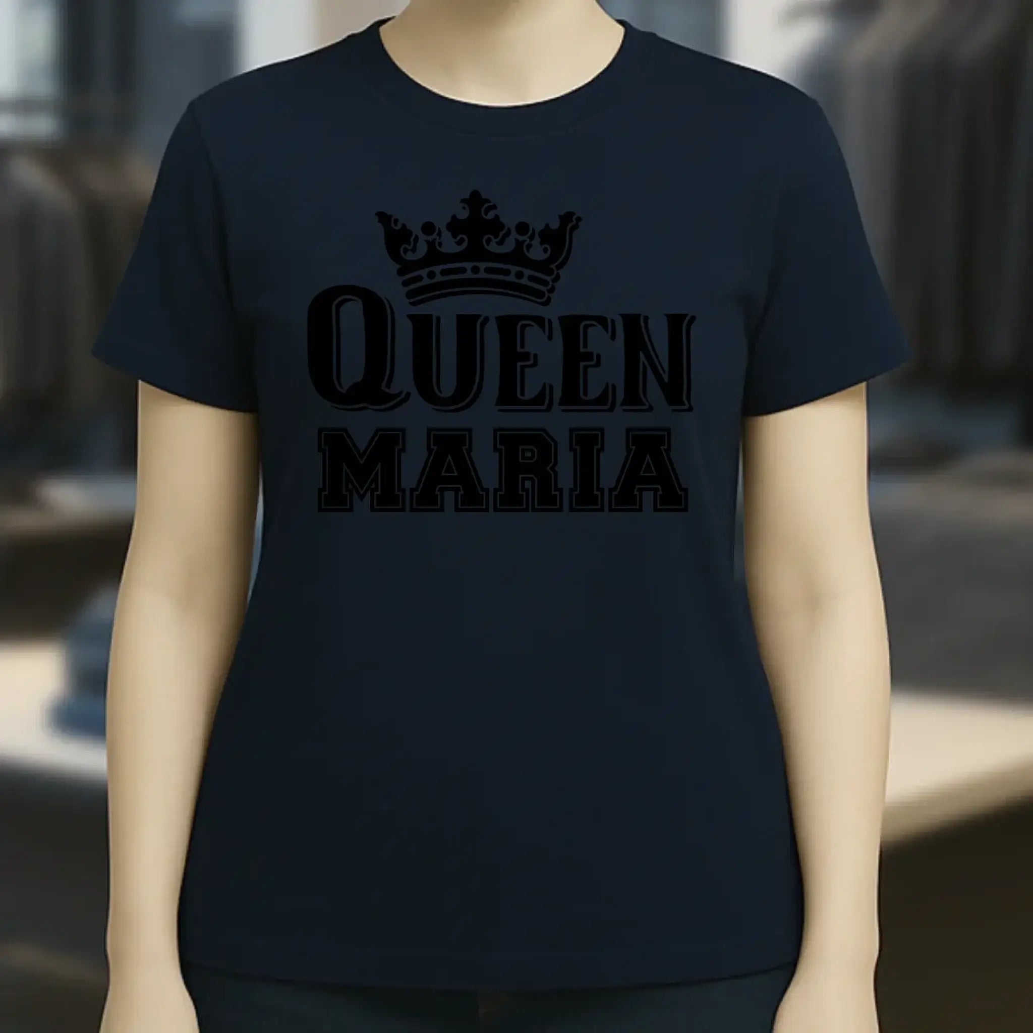 QUEEN + WUNSCHNAME • Ladies Premium T-Shirt XS-2XL aus Bio-Baumwolle für Damen • Exklusivdesign • personalisiert