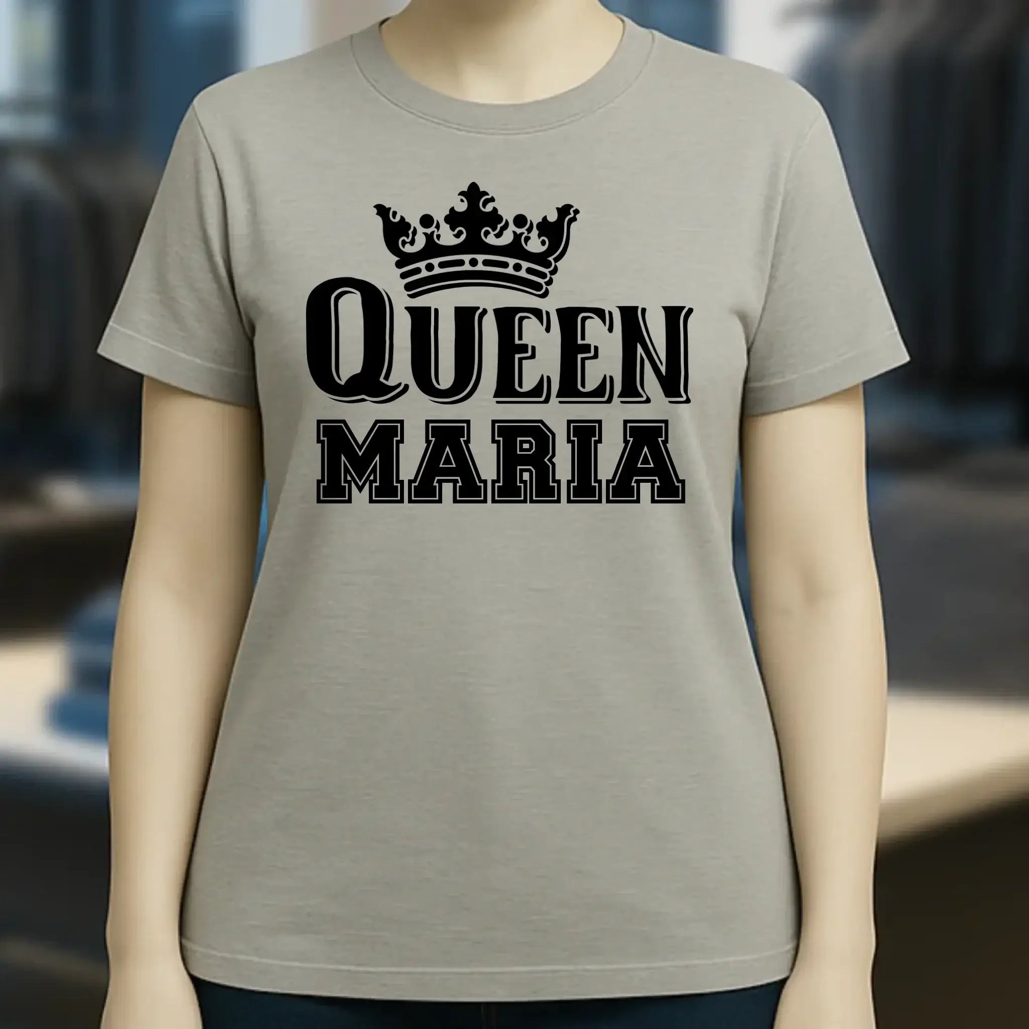 QUEEN + WUNSCHNAME • Ladies Premium T-Shirt XS-2XL aus Bio-Baumwolle für Damen • Exklusivdesign • personalisiert