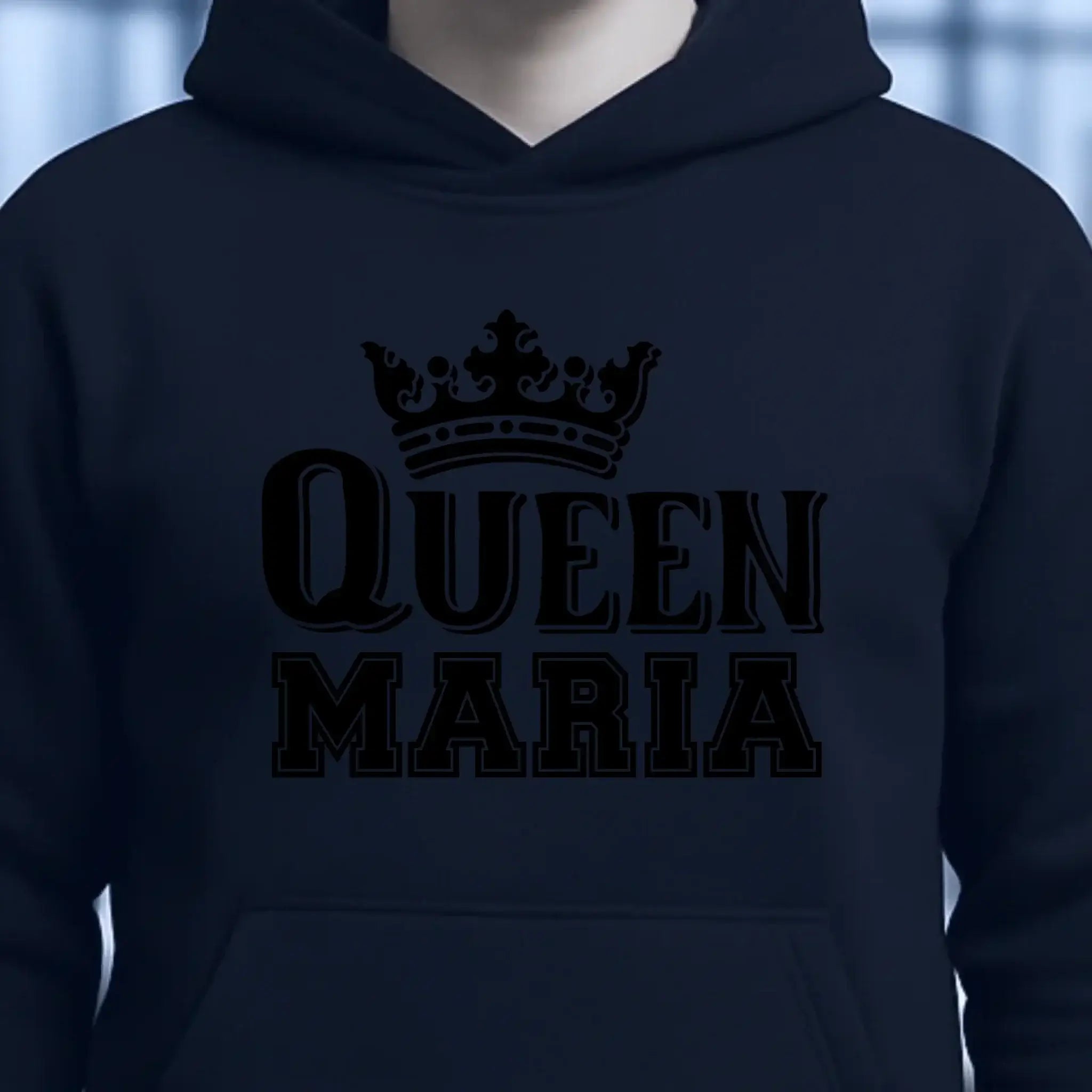 QUEEN + WUNSCHNAME • Unisex Premium Hoodie XS-5XL aus Bio-Baumwolle für Damen & Herren • Exklusivdesign • personalisiert