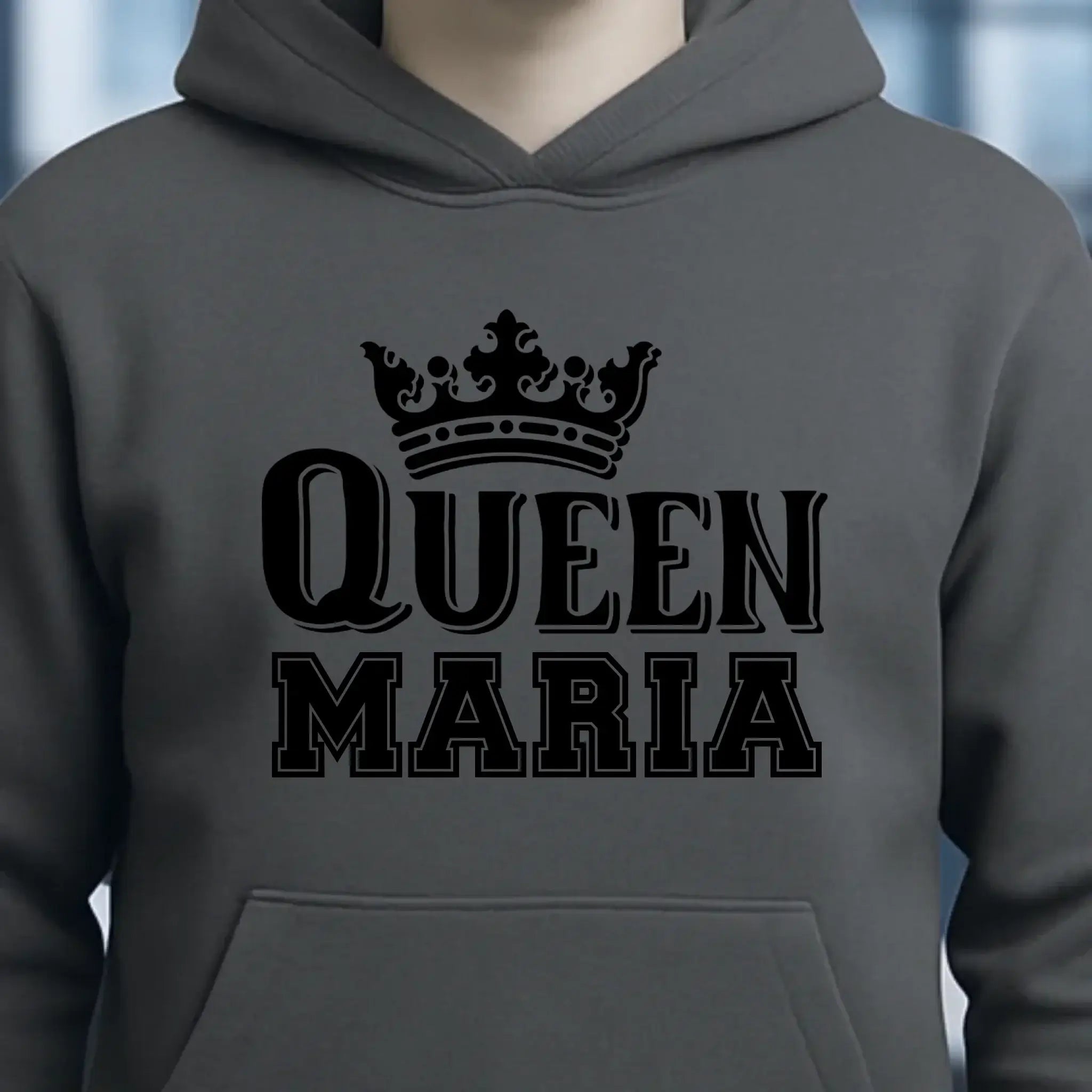 QUEEN + WUNSCHNAME • Unisex Premium Hoodie XS-5XL aus Bio-Baumwolle für Damen & Herren • Exklusivdesign • personalisiert