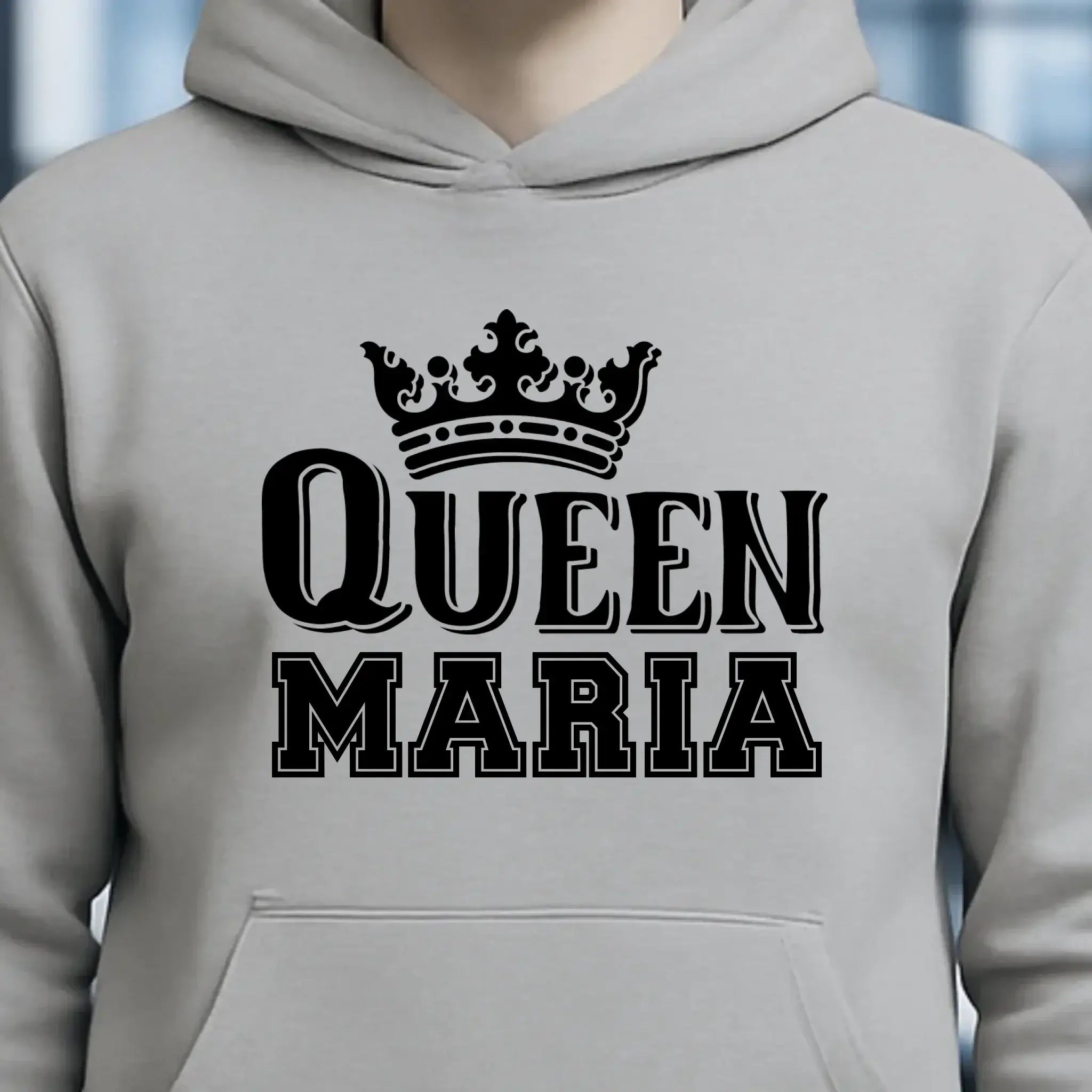 QUEEN + WUNSCHNAME • Unisex Premium Hoodie XS-5XL aus Bio-Baumwolle für Damen & Herren • Exklusivdesign • personalisiert