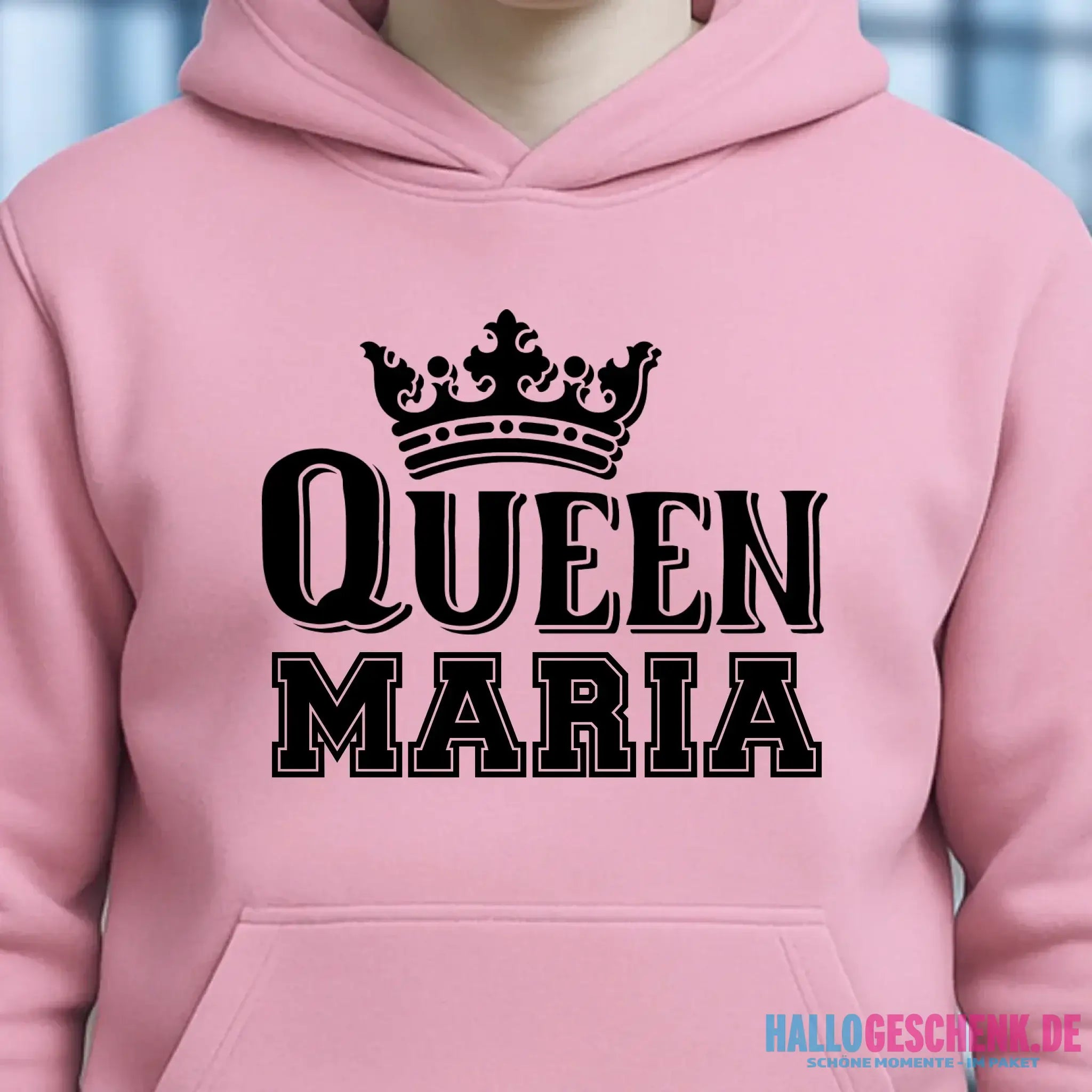QUEEN + WUNSCHNAME • Unisex Premium Hoodie XS-5XL aus Bio-Baumwolle für Damen & Herren • Exklusivdesign • personalisiert