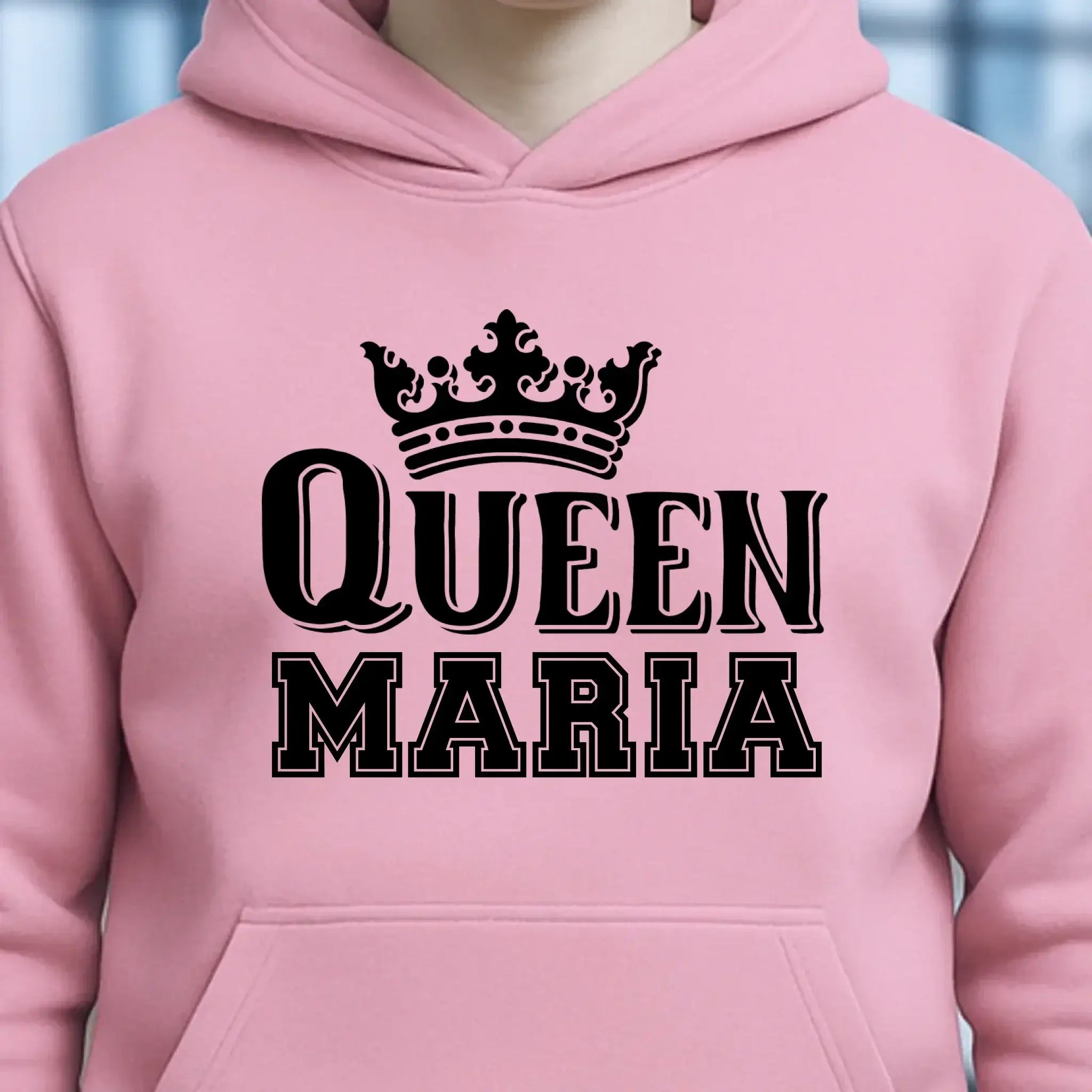 QUEEN + WUNSCHNAME • Unisex Premium Hoodie XS-5XL aus Bio-Baumwolle für Damen & Herren • Exklusivdesign • personalisiert