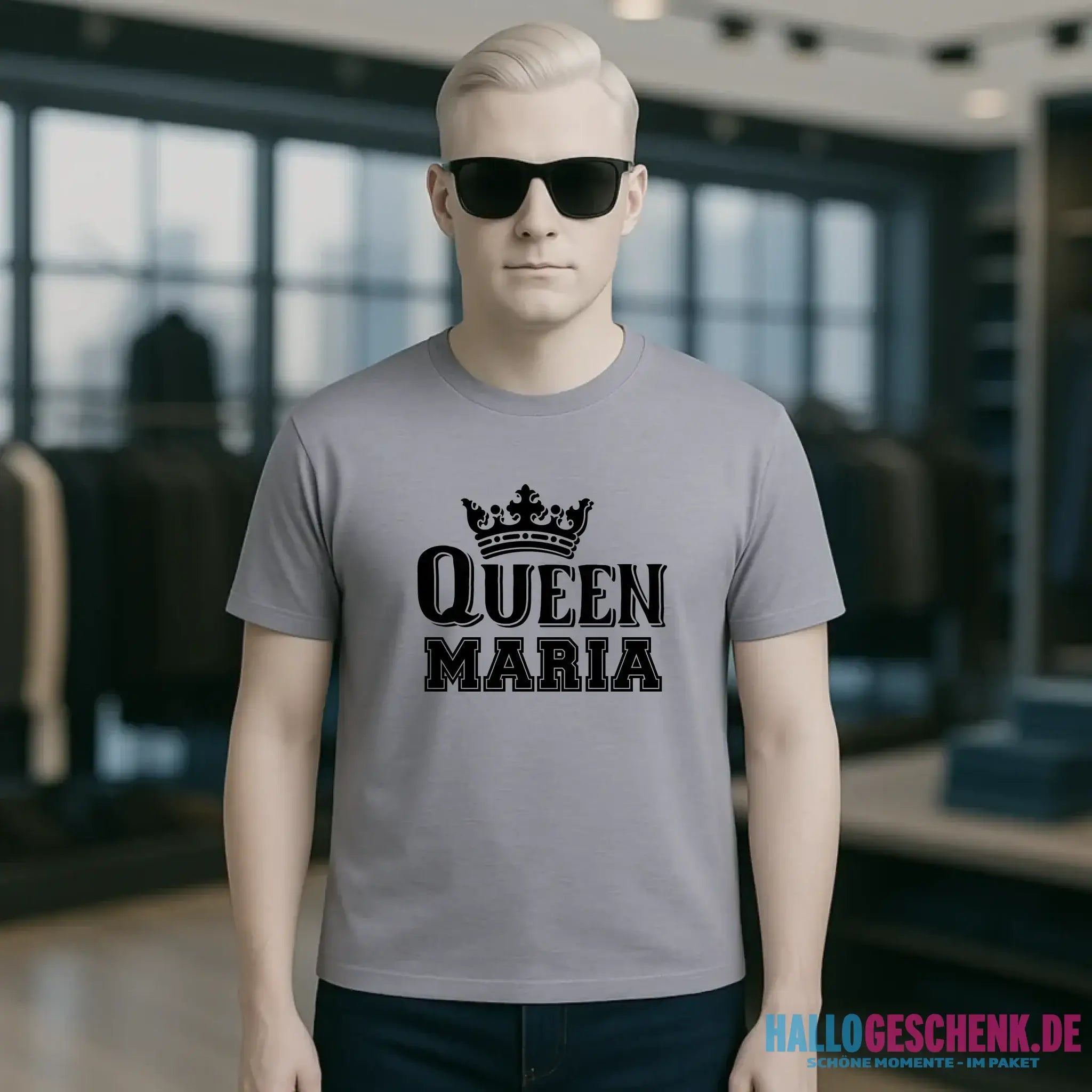 QUEEN + WUNSCHNAME • Unisex Premium T-Shirt XS-5XL aus Bio-Baumwolle für Damen & Herren • Exklusivdesign • personalisiert