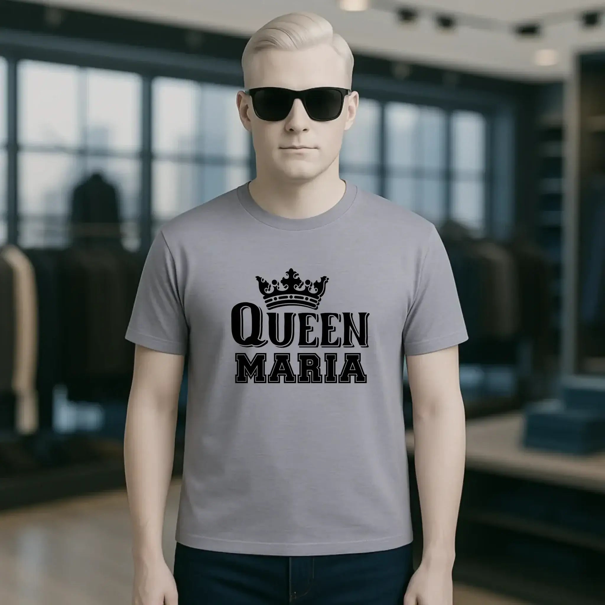 QUEEN + WUNSCHNAME • Unisex Premium T-Shirt XS-5XL aus Bio-Baumwolle für Damen & Herren • Exklusivdesign • personalisiert