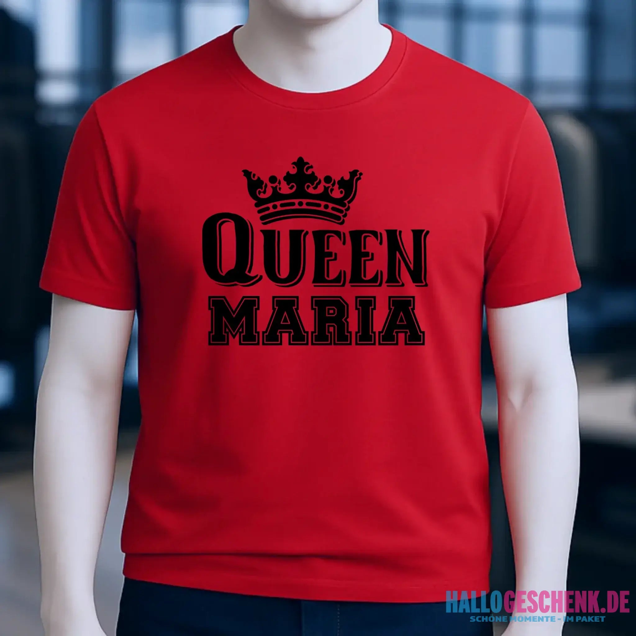 QUEEN + WUNSCHNAME • Unisex Premium T-Shirt XS-5XL aus Bio-Baumwolle für Damen & Herren • Exklusivdesign • personalisiert