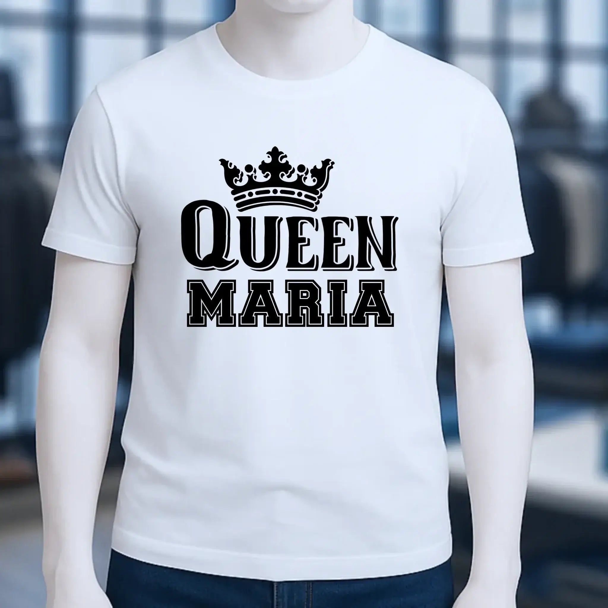 QUEEN + WUNSCHNAME • Unisex Premium T-Shirt XS-5XL aus Bio-Baumwolle für Damen & Herren • Exklusivdesign • personalisiert