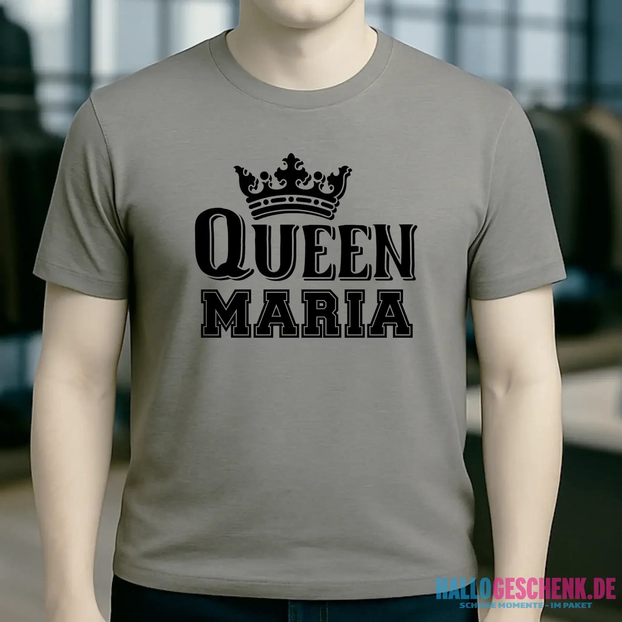 QUEEN + WUNSCHNAME • Unisex Premium T-Shirt XS-5XL aus Bio-Baumwolle für Damen & Herren • Exklusivdesign • personalisiert