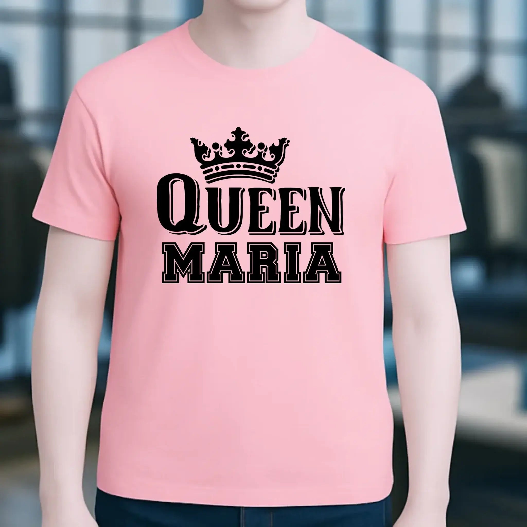 QUEEN + WUNSCHNAME • Unisex Premium T-Shirt XS-5XL aus Bio-Baumwolle für Damen & Herren • Exklusivdesign • personalisiert