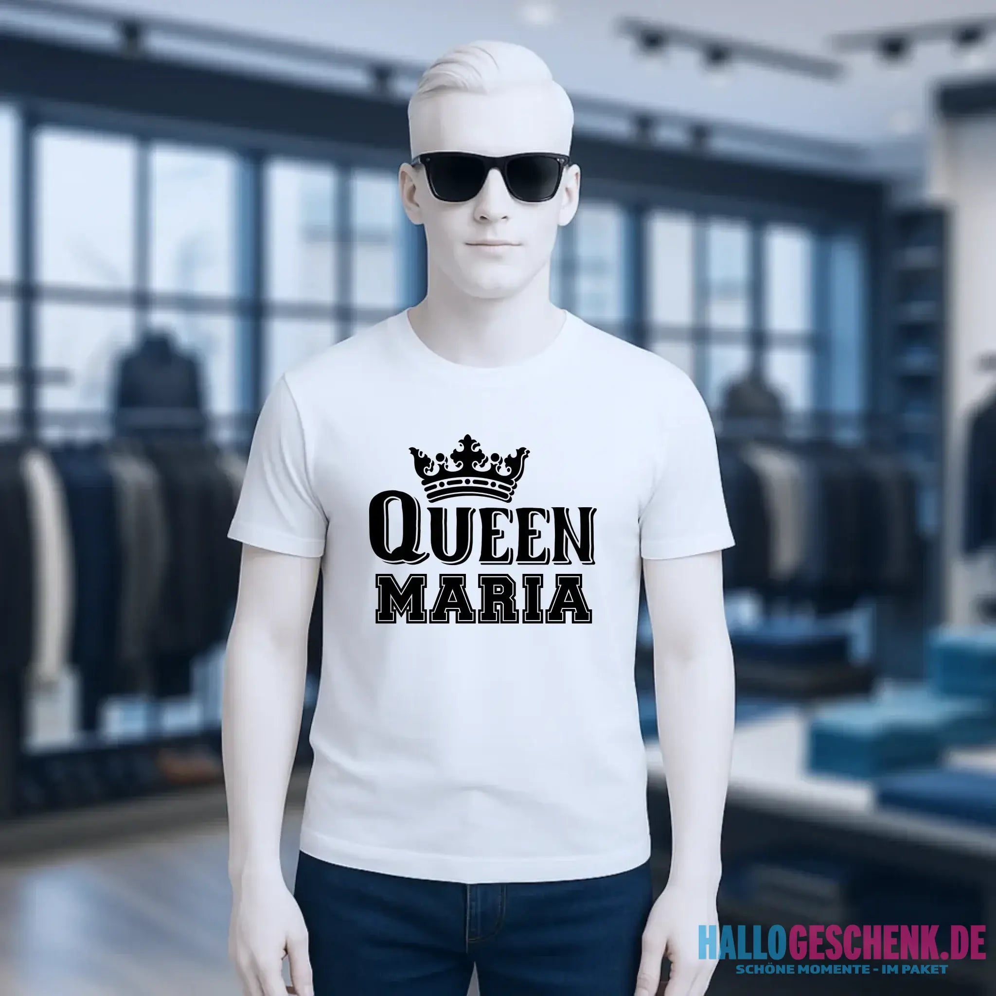 QUEEN + WUNSCHNAME • Unisex Premium T-Shirt XS-5XL aus Bio-Baumwolle für Damen & Herren • Exklusivdesign • personalisiert
