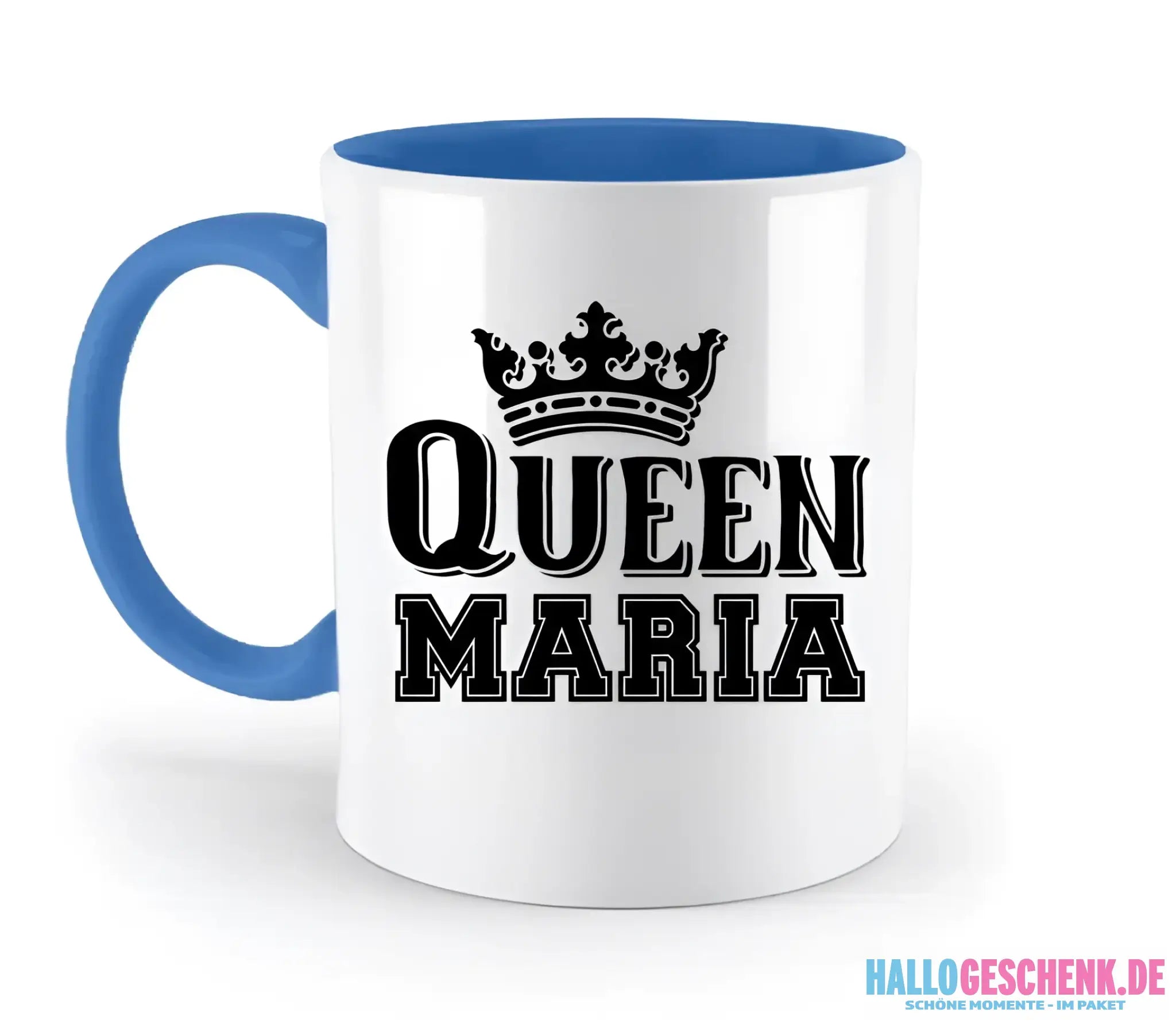QUEEN + WUNSCHNAME • zweifarbige Tasse • Exklusivdesign • personalisiert