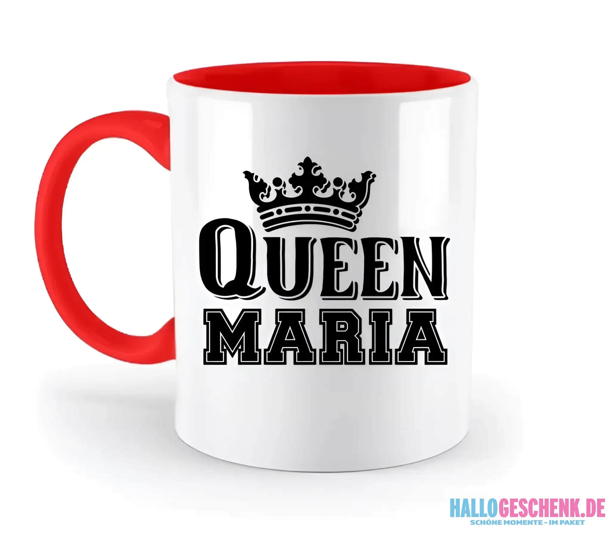 QUEEN + WUNSCHNAME • zweifarbige Tasse • Exklusivdesign • personalisiert