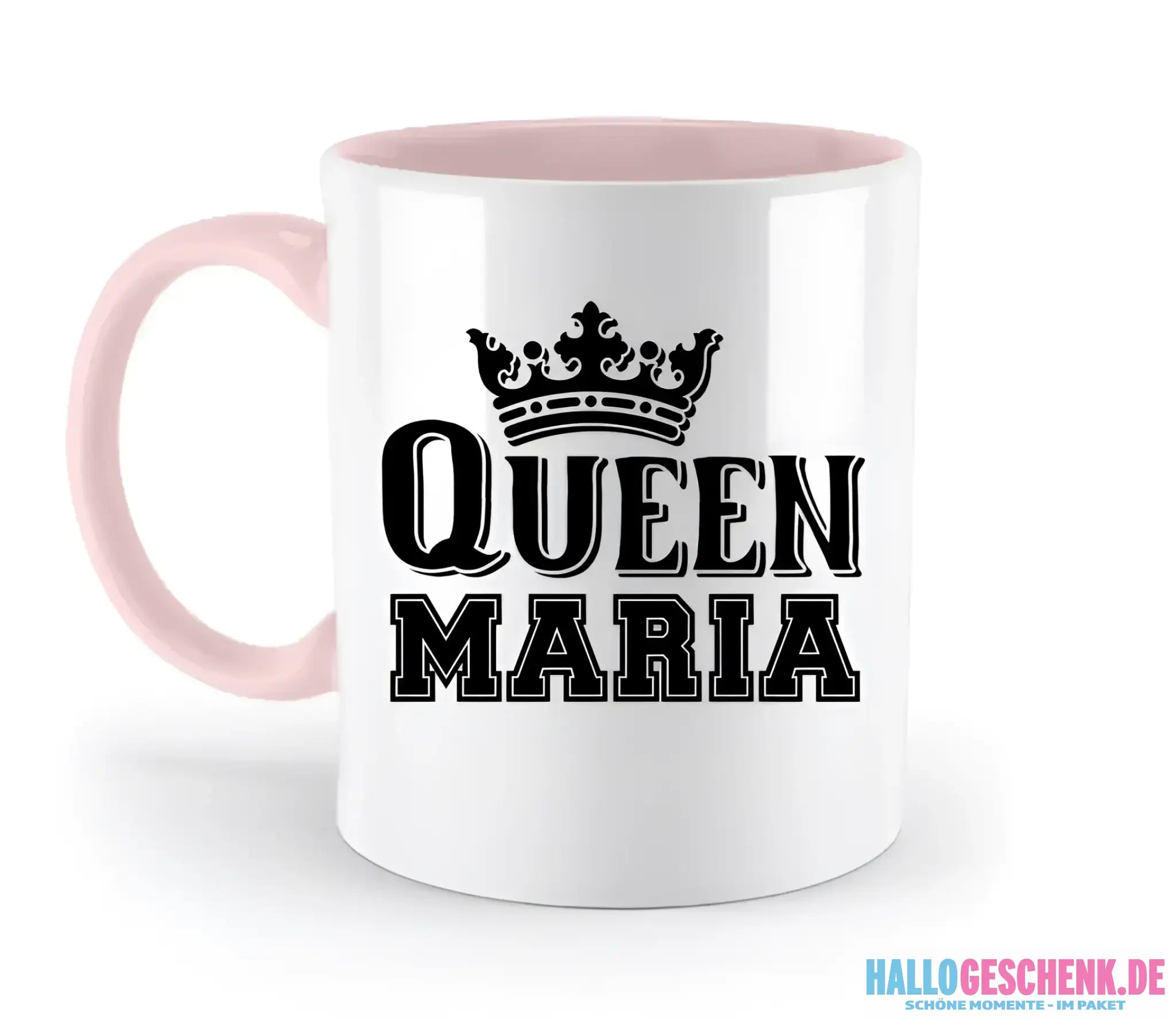 QUEEN + WUNSCHNAME • zweifarbige Tasse • Exklusivdesign • personalisiert