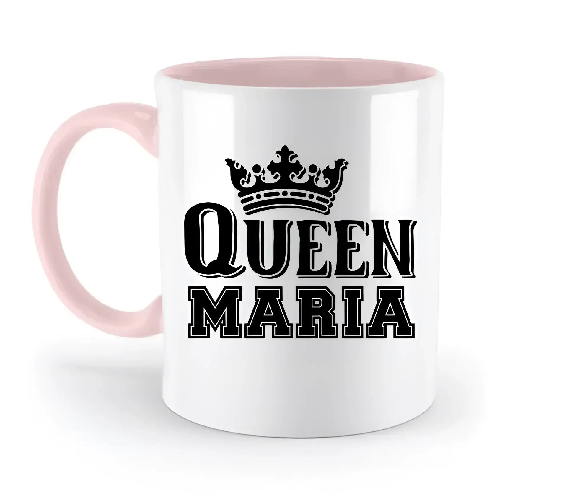 QUEEN + WUNSCHNAME • zweifarbige Tasse • Exklusivdesign • personalisiert