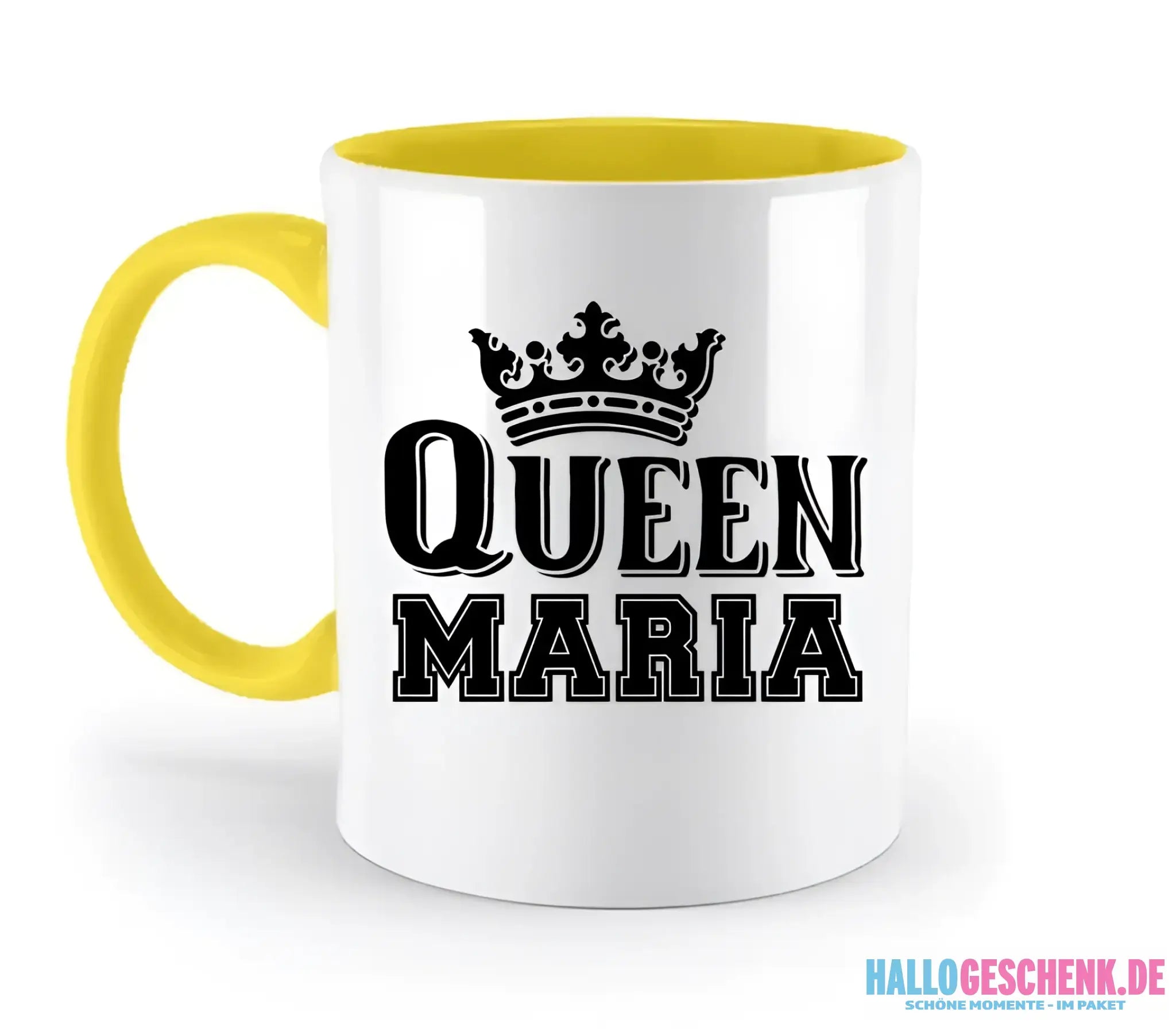 QUEEN + WUNSCHNAME • zweifarbige Tasse • Exklusivdesign • personalisiert