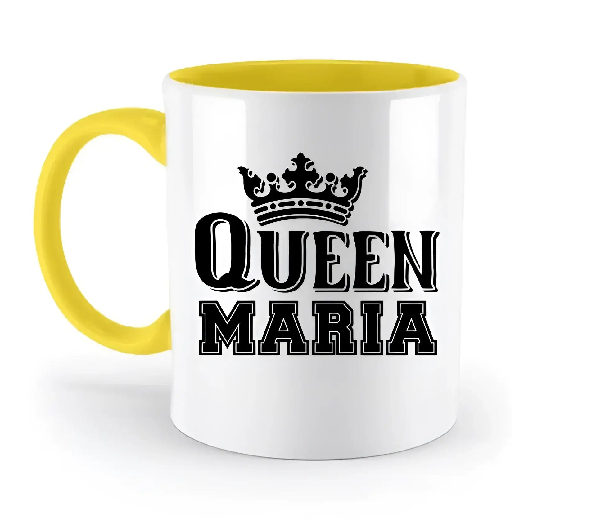 QUEEN + WUNSCHNAME • zweifarbige Tasse • Exklusivdesign • personalisiert