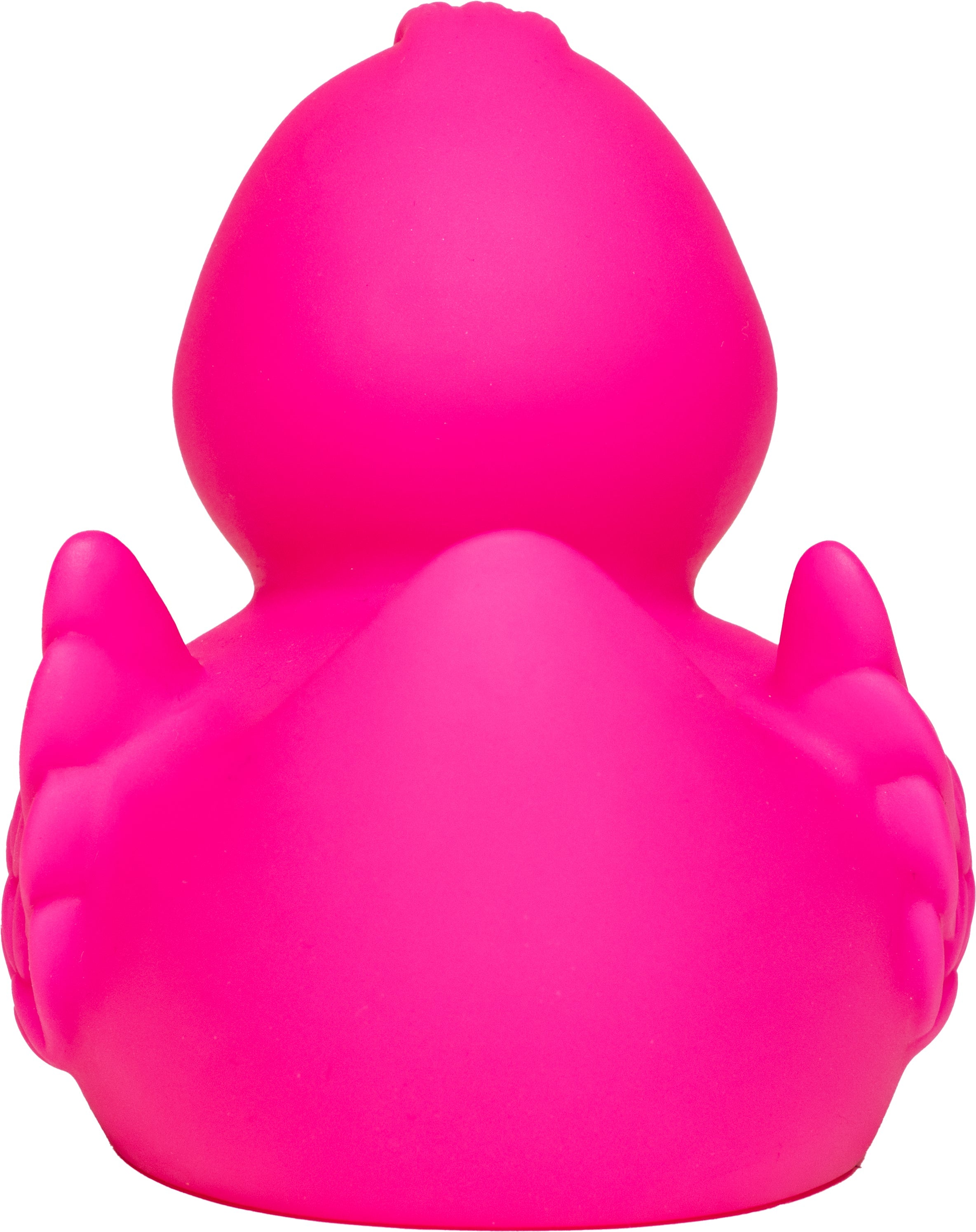 Quietsche-Ente „Wings“ (Pink) – besondere Federoptik • Badeente - Badeenten