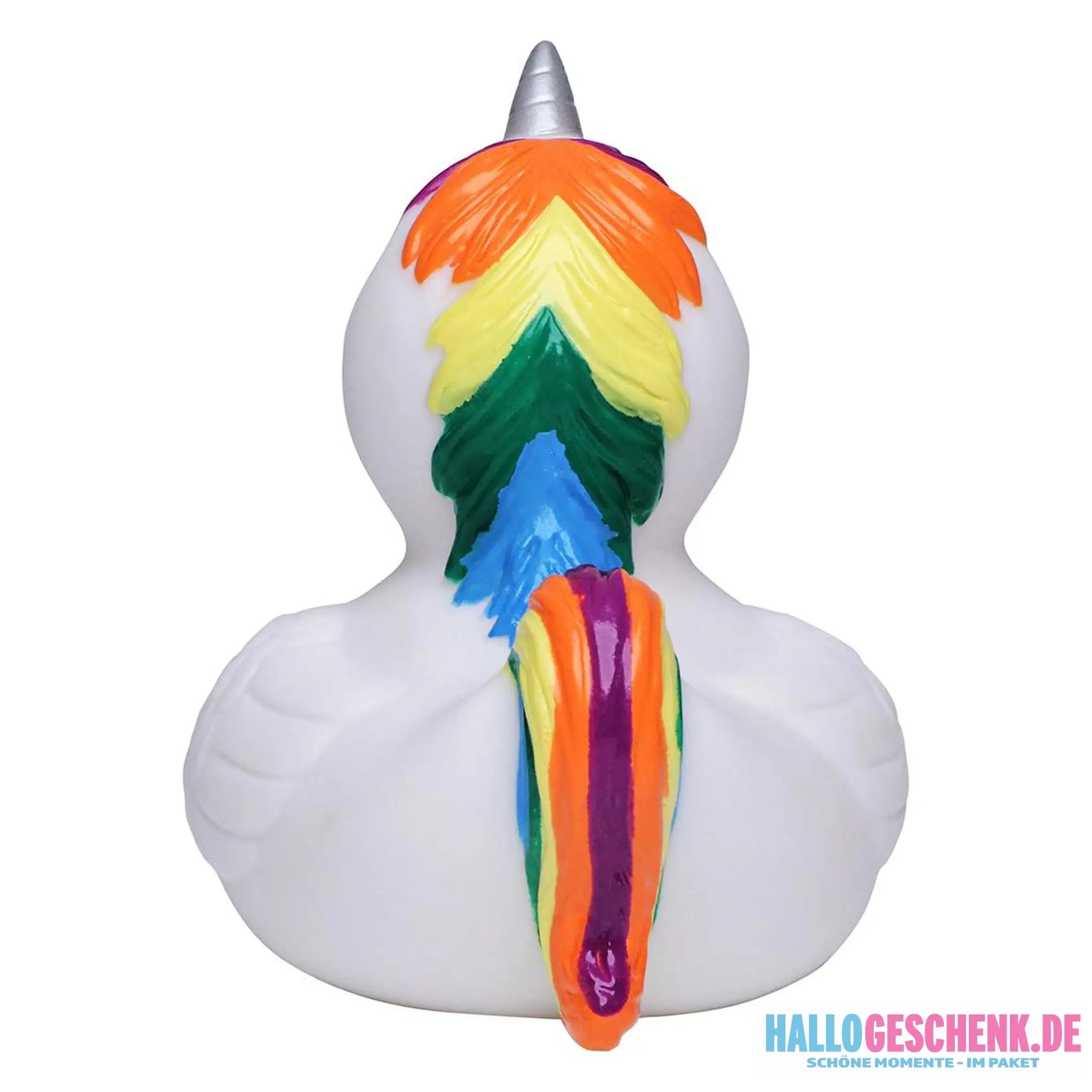 Regenbogen Einhorn Bunt • Quietsche-Ente / Badeente - Badeenten