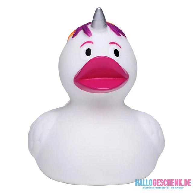Regenbogen Einhorn Bunt • Quietsche-Ente / Badeente - Badeenten