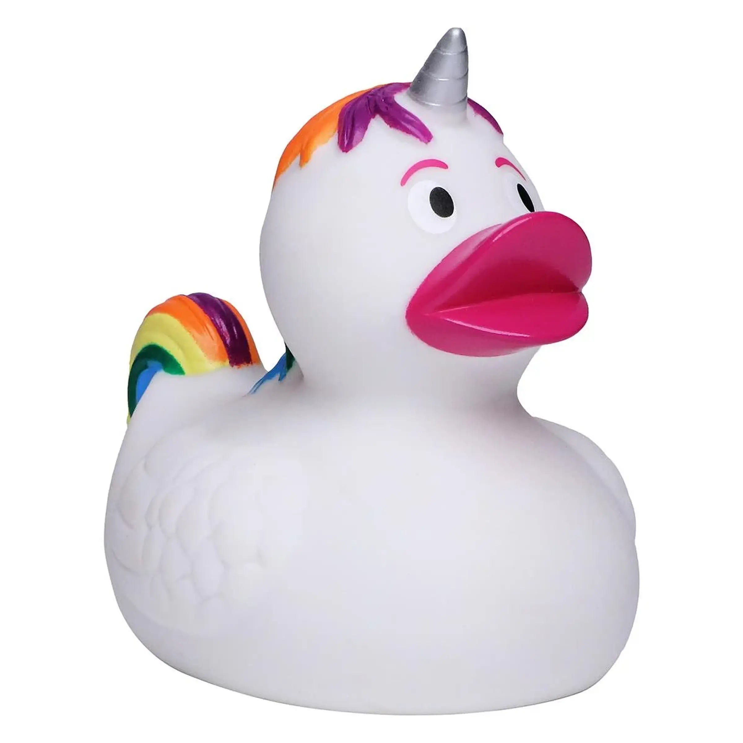 Regenbogen Einhorn Bunt • Quietsche-Ente / Badeente - Badeenten