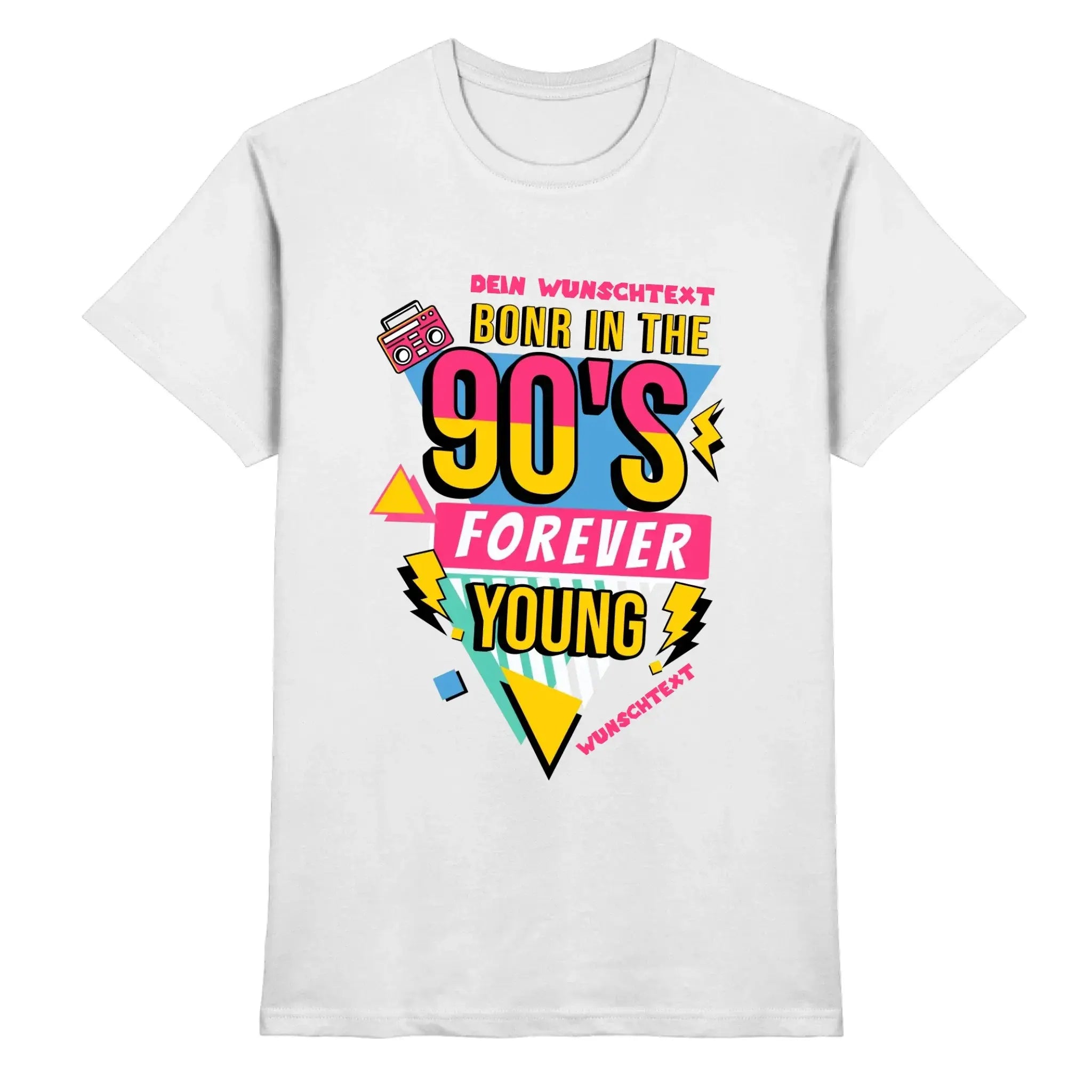 Retro MC mit Jahreszahl 1950 - 2010 • mehrere Artikel • ’Statement-Collection’ • Wunschtext • Mein Motiv • Premium