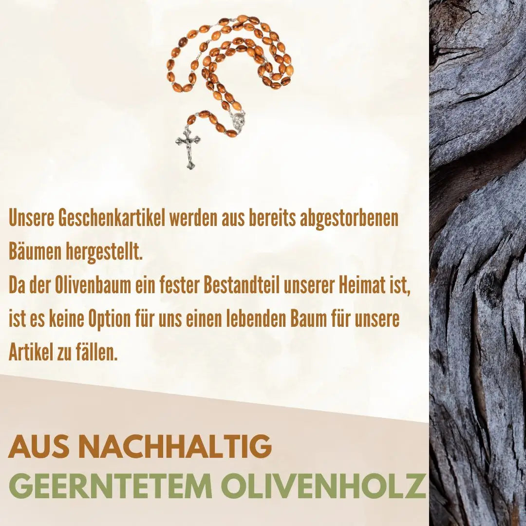 Rosenkranz mit Metall und Erde - oval - Rosenkranz