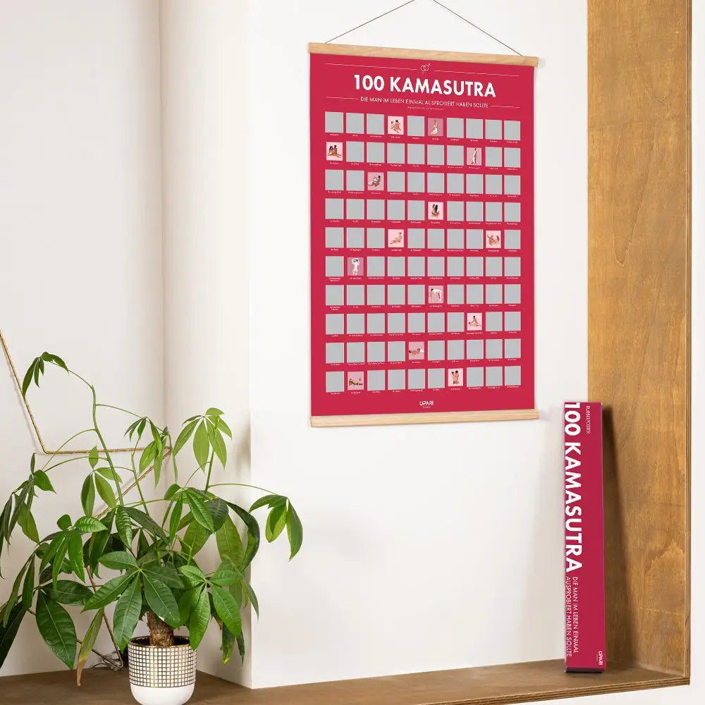 Rubbelposter 100 Kamasutra die man im Leben einmal ausprobiert haben sollte (deutsche Version)