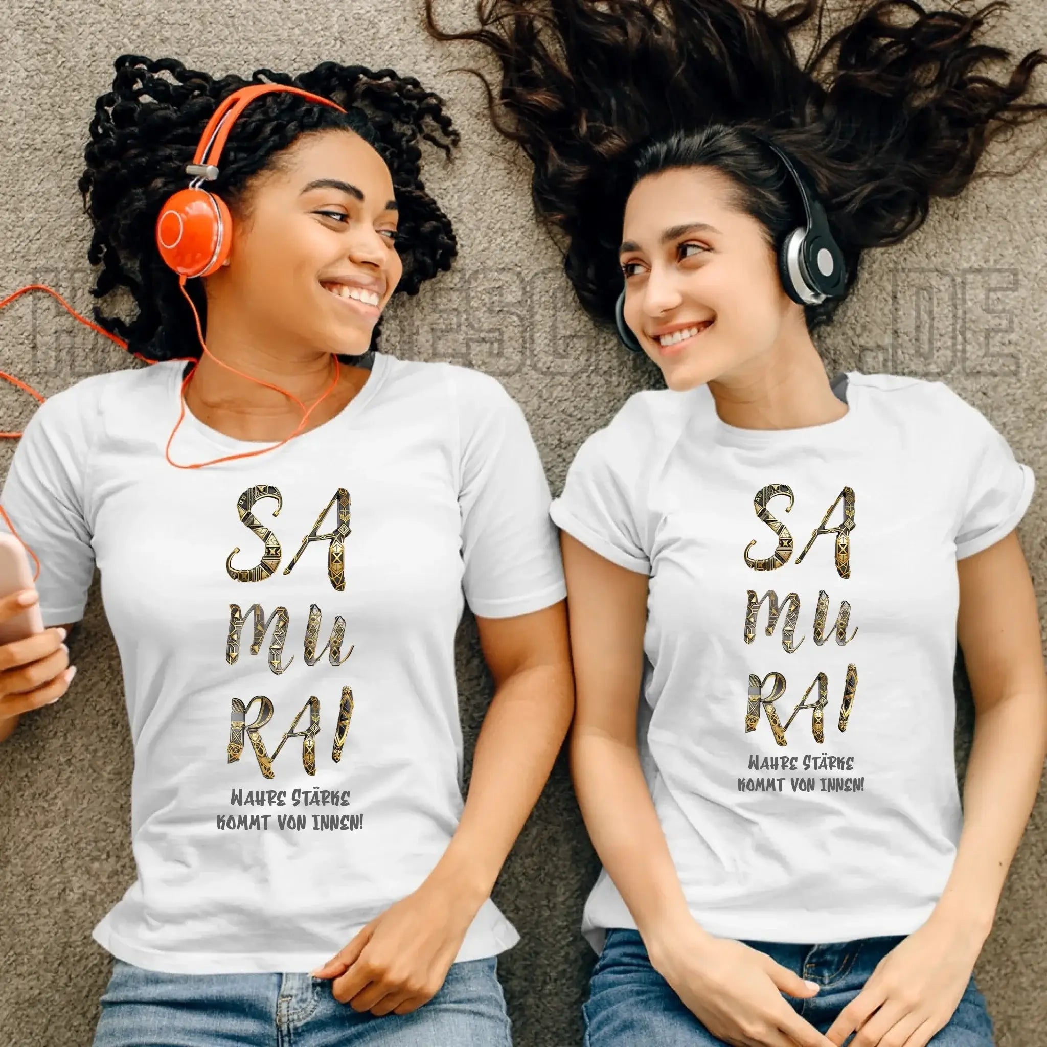 Samurai • Ladies Premium T-Shirt XS-2XL aus Bio-Baumwolle für Damen • Exklusivdesign • personalisiert