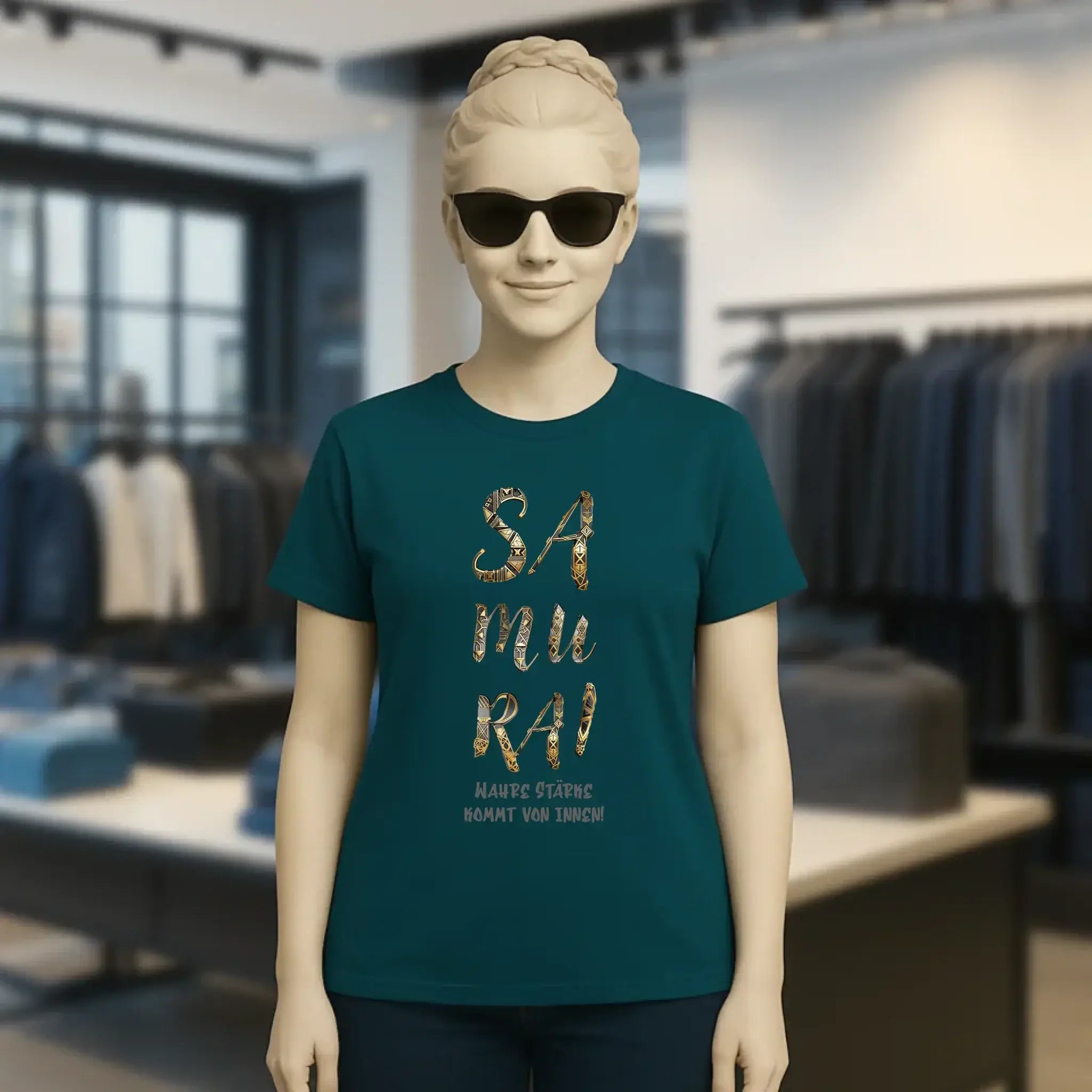 Samurai • Ladies Premium T-Shirt XS-2XL aus Bio-Baumwolle für Damen • Exklusivdesign • personalisiert