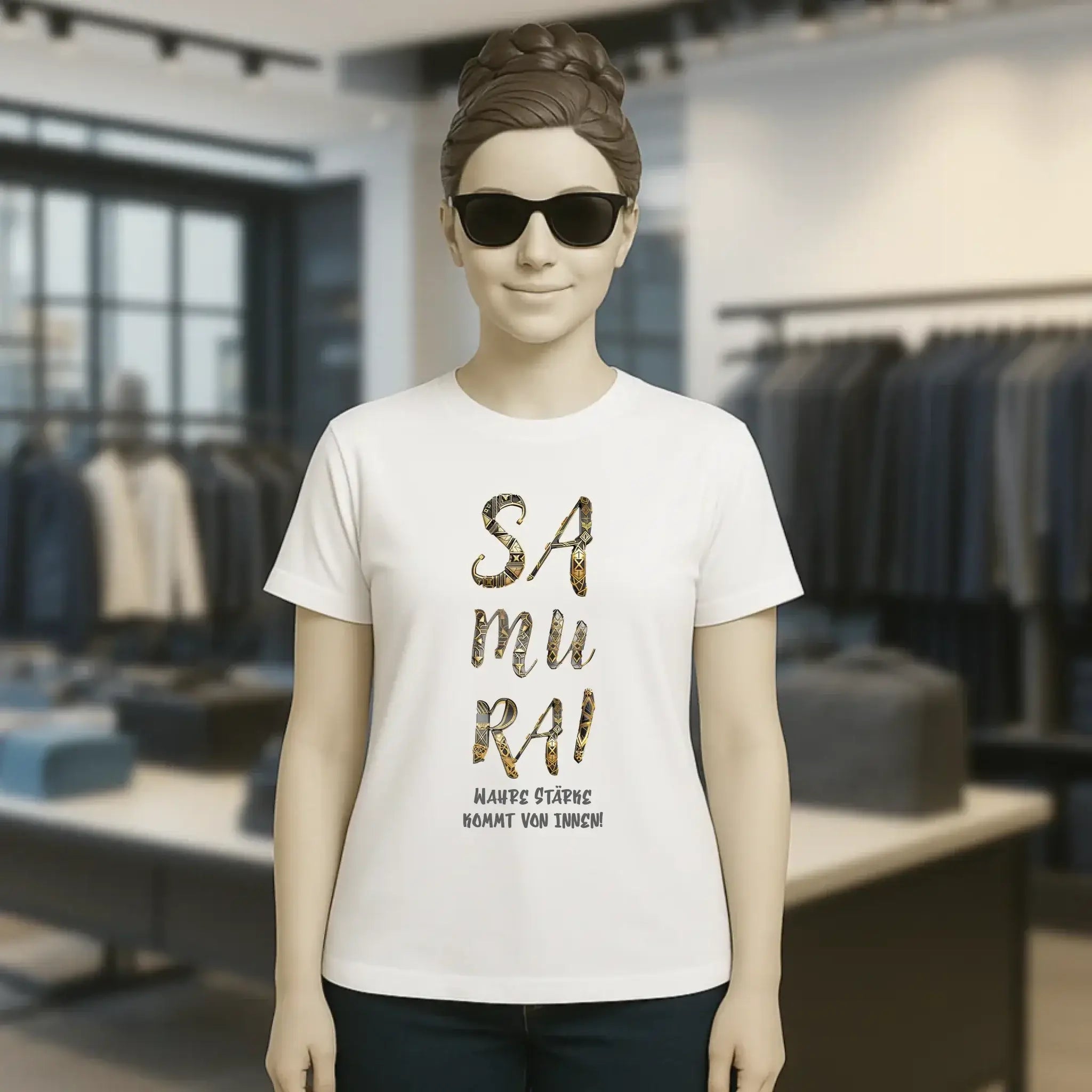 Samurai • Ladies Premium T-Shirt XS-2XL aus Bio-Baumwolle für Damen • Exklusivdesign • personalisiert