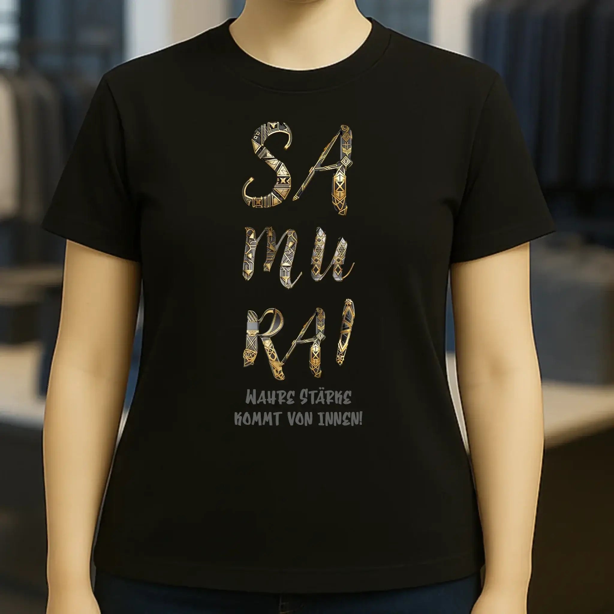 Samurai • Ladies Premium T-Shirt XS-2XL aus Bio-Baumwolle für Damen • Exklusivdesign • personalisiert