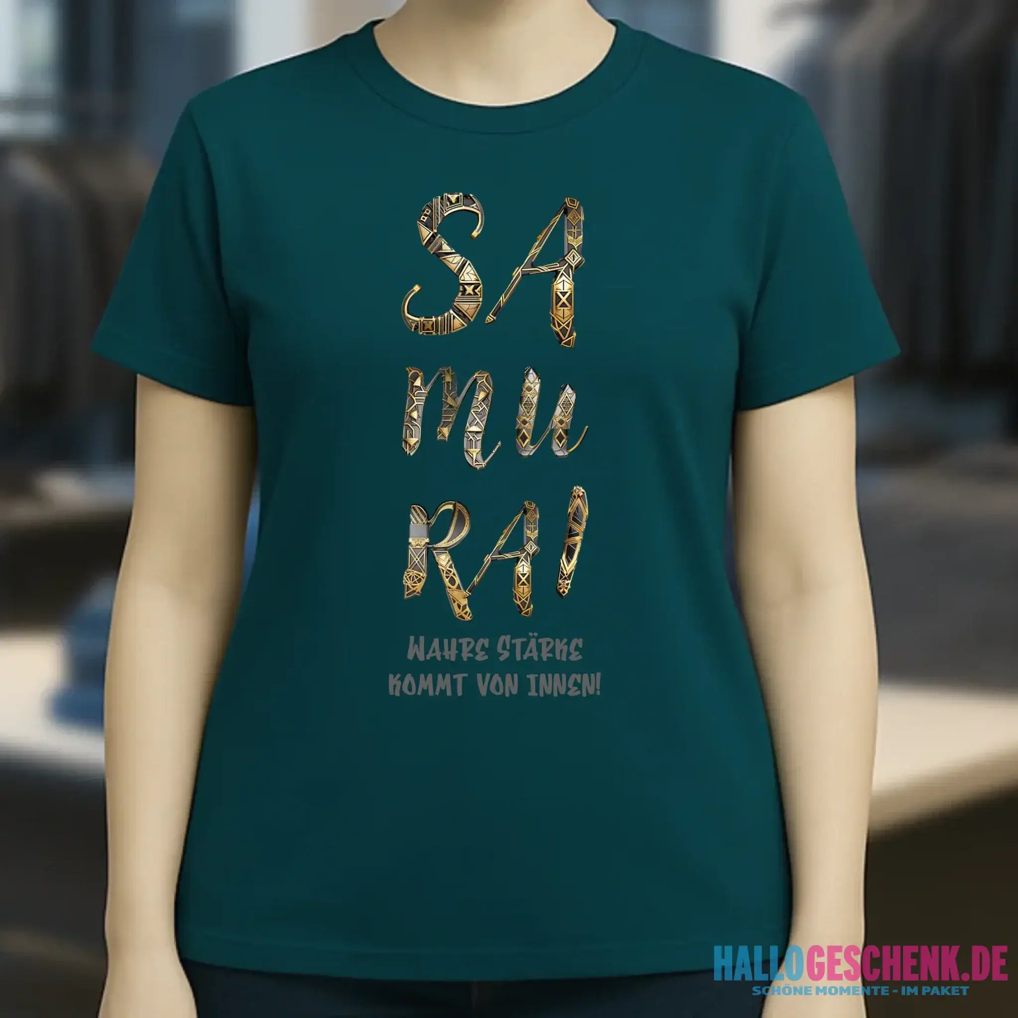 Samurai • Ladies Premium T-Shirt XS-2XL aus Bio-Baumwolle für Damen • Exklusivdesign • personalisiert