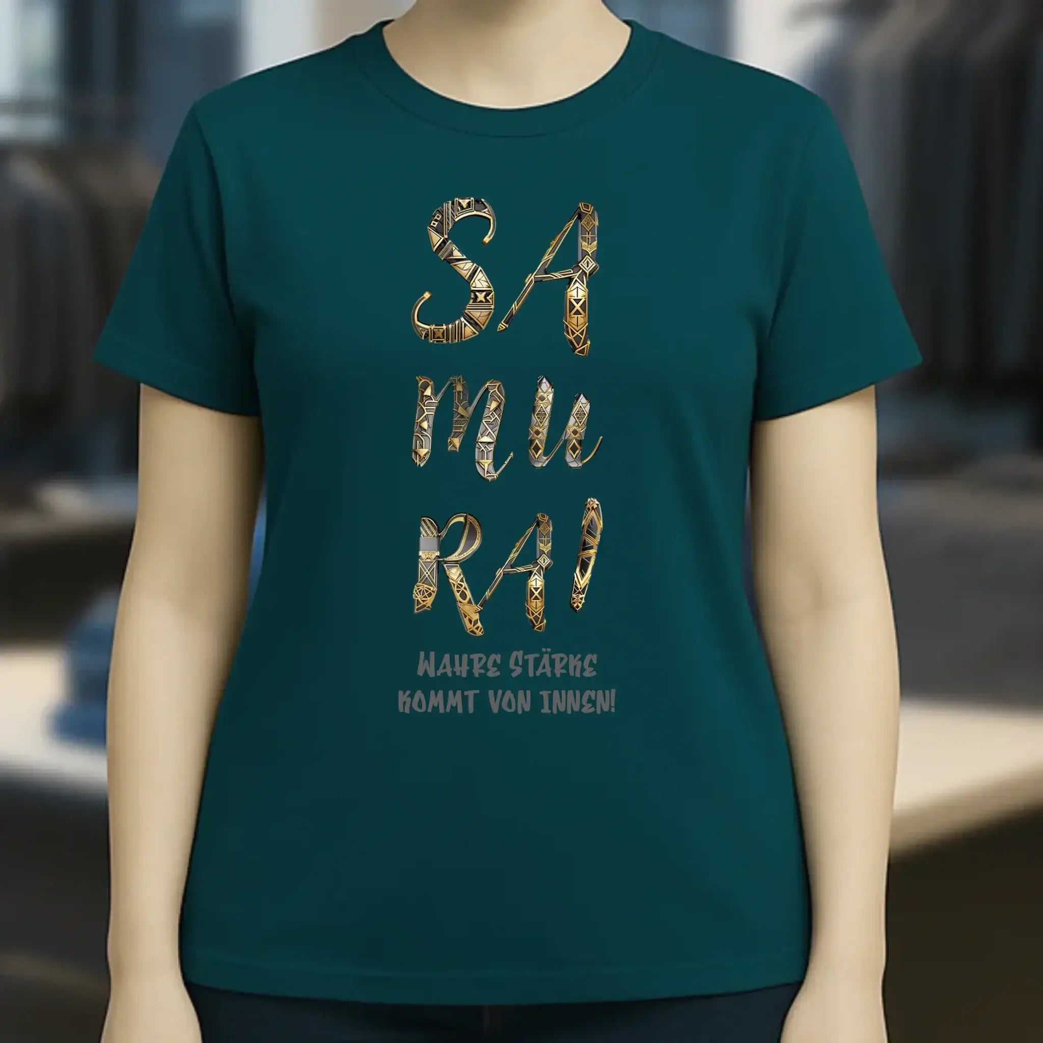Samurai • Ladies Premium T-Shirt XS-2XL aus Bio-Baumwolle für Damen • Exklusivdesign • personalisiert