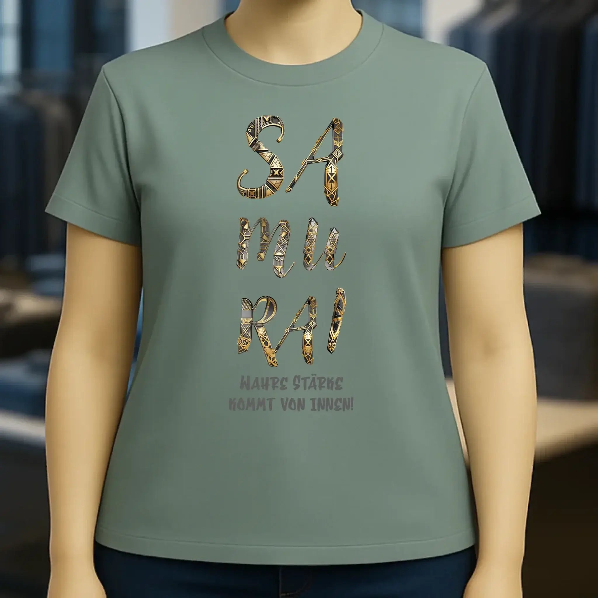 Samurai • Ladies Premium T-Shirt XS-2XL aus Bio-Baumwolle für Damen • Exklusivdesign • personalisiert