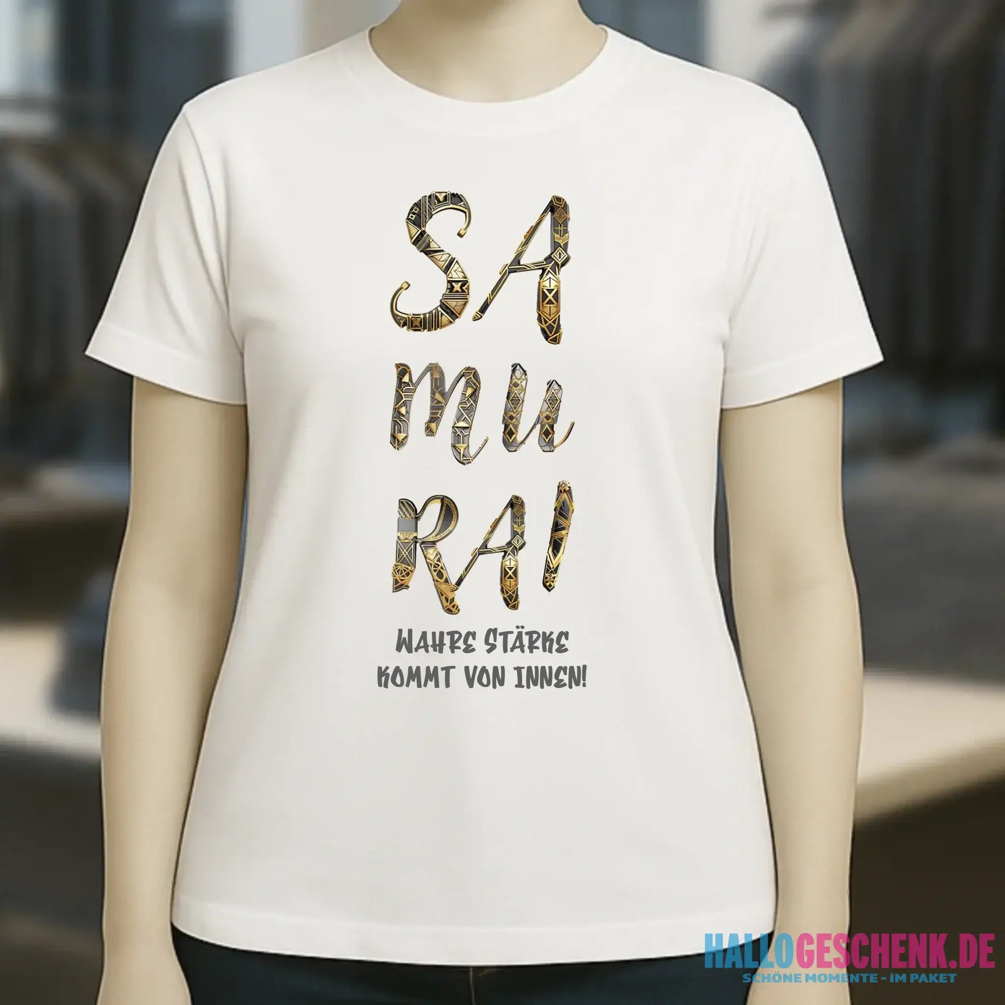 Samurai • Ladies Premium T-Shirt XS-2XL aus Bio-Baumwolle für Damen • Exklusivdesign • personalisiert