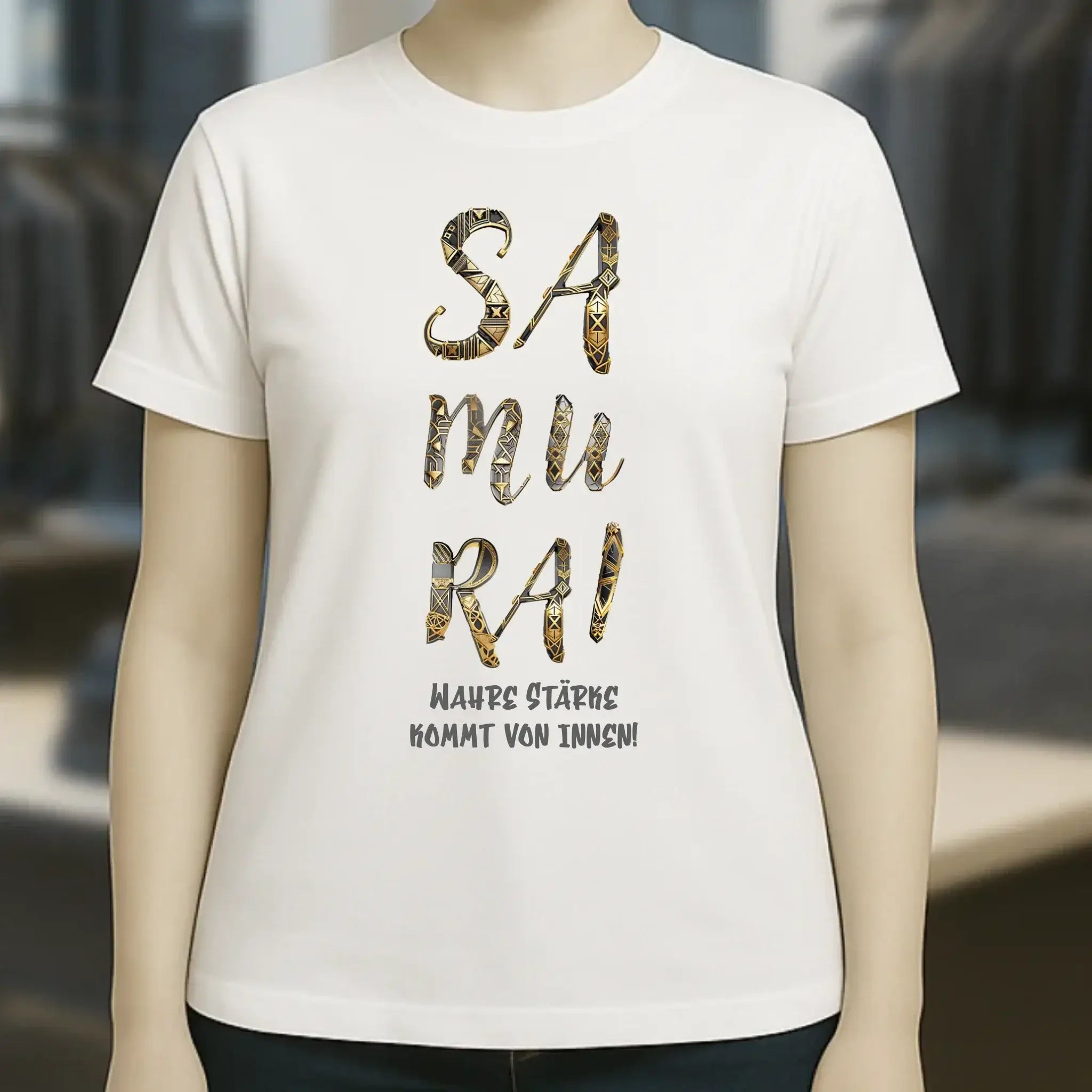 Samurai • Ladies Premium T-Shirt XS-2XL aus Bio-Baumwolle für Damen • Exklusivdesign • personalisiert