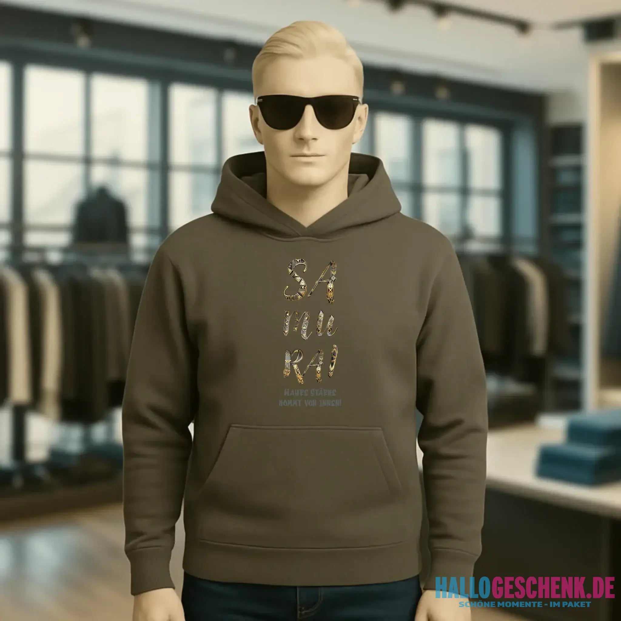 Samurai • Unisex Premium Hoodie XS-5XL aus Bio-Baumwolle für Damen & Herren • Exklusivdesign • personalisiert