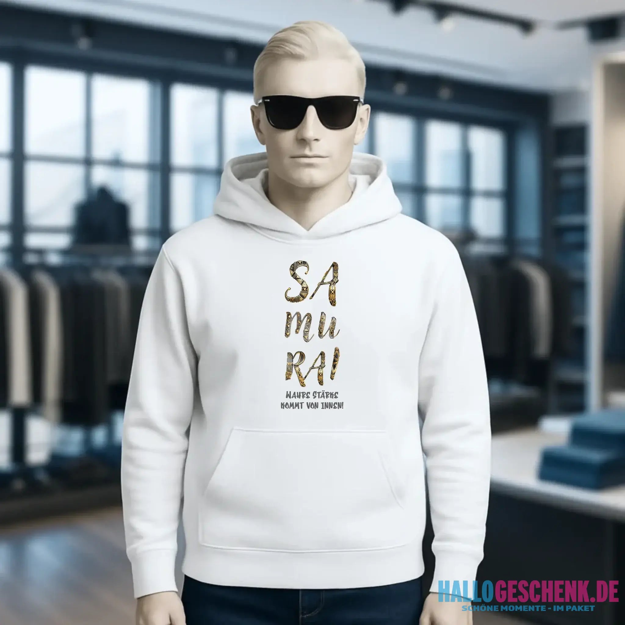Samurai • Unisex Premium Hoodie XS-5XL aus Bio-Baumwolle für Damen & Herren • Exklusivdesign • personalisiert