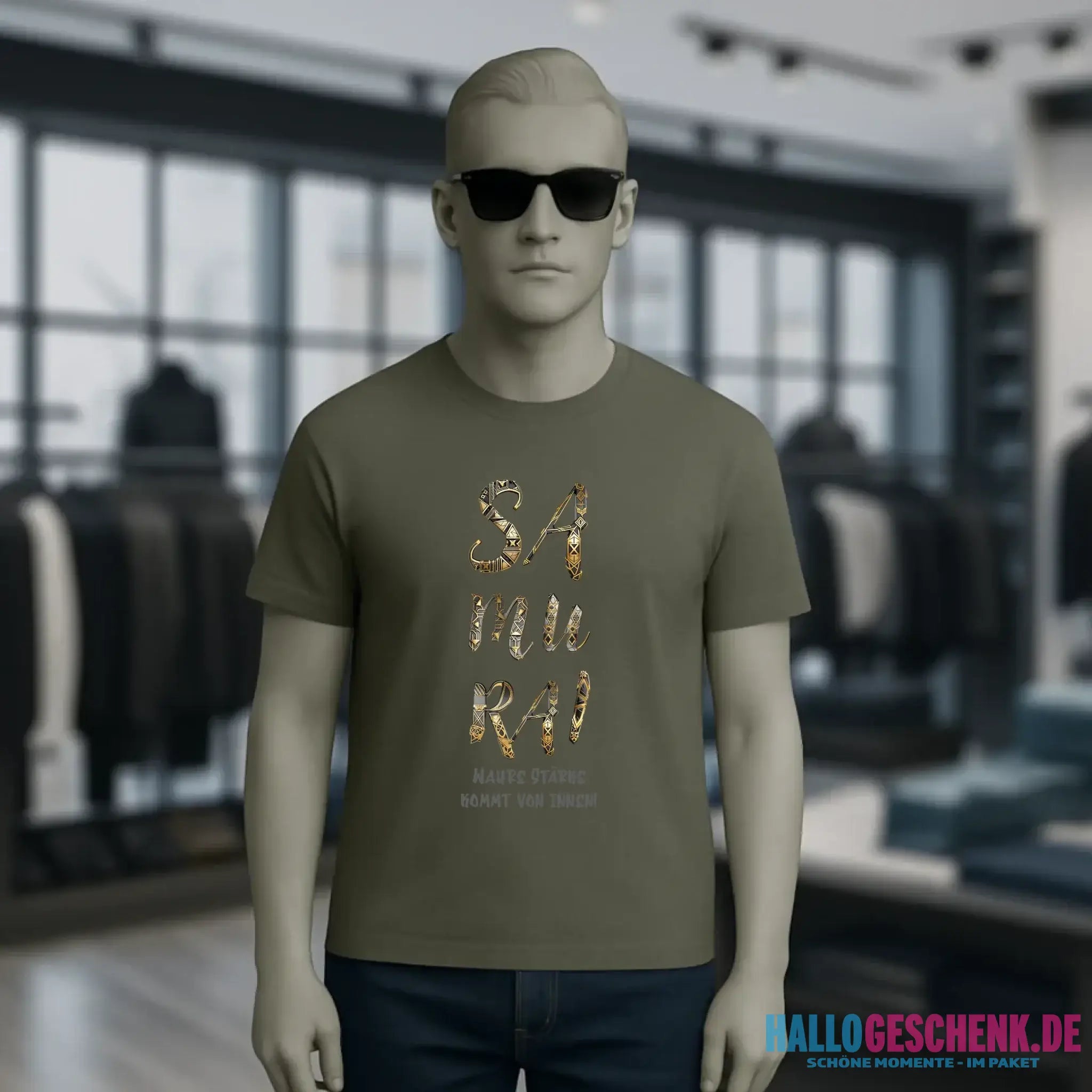 Samurai • Unisex Premium T-Shirt XS-5XL aus Bio-Baumwolle für Damen & Herren • Exklusivdesign • personalisiert