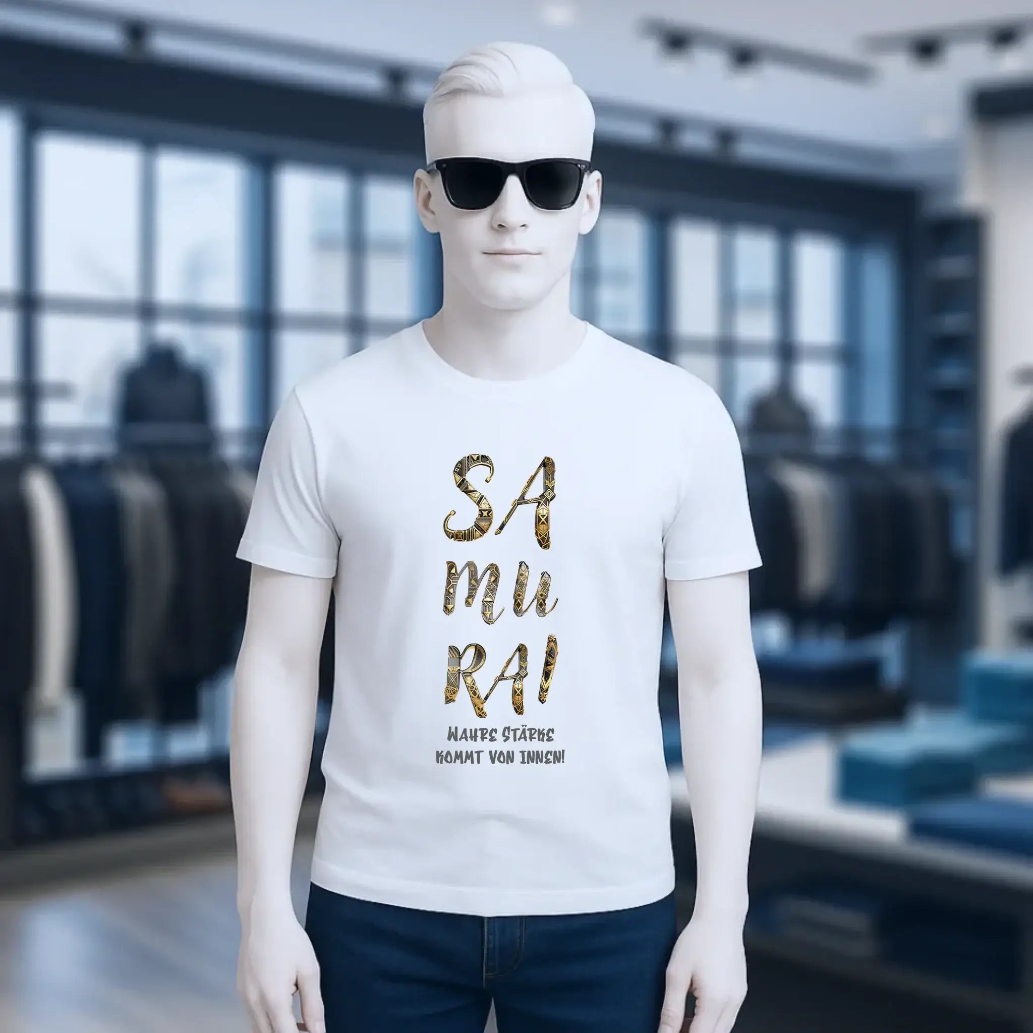 Samurai • Unisex Premium T-Shirt XS-5XL aus Bio-Baumwolle für Damen & Herren • Exklusivdesign • personalisiert
