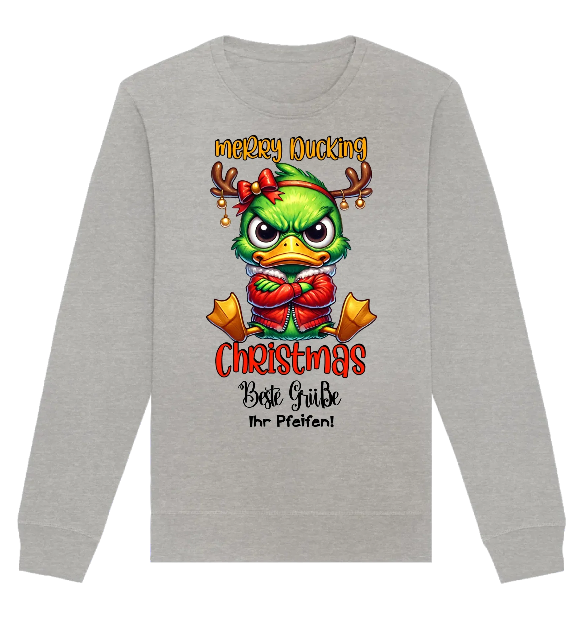 HalloGeschenk.de front-organic-basic-unisex-sweatshirt-c2c1c0-1116x