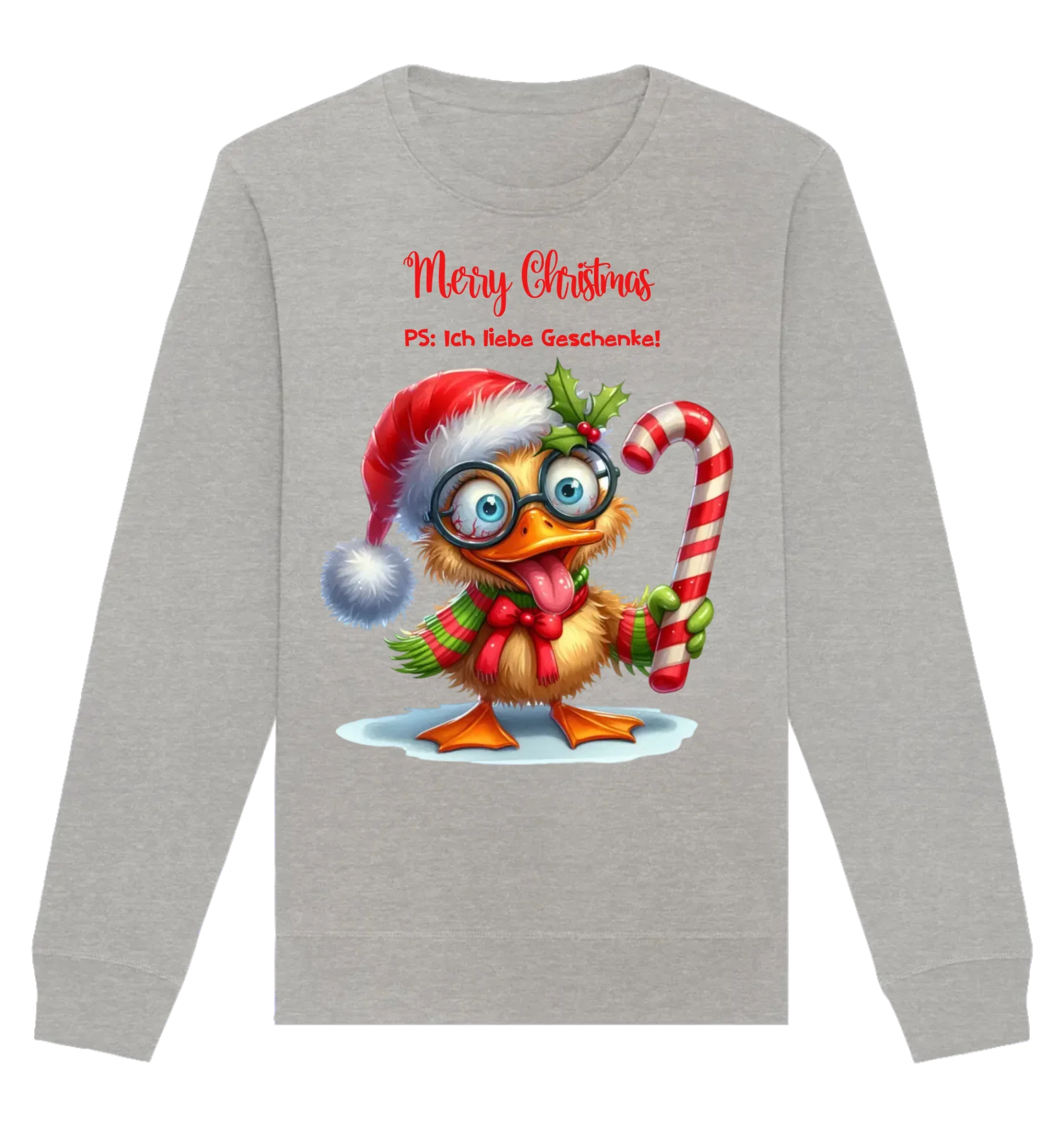 HalloGeschenk.de front-organic-basic-unisex-sweatshirt-c2c1c0-1116x