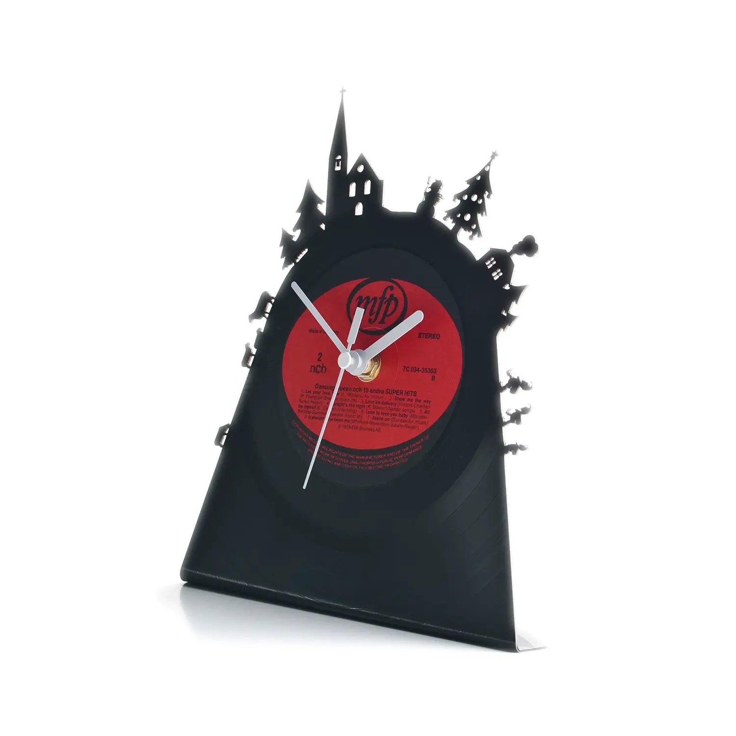 Schallplattentischuhr Weihnachten #1 - Standuhr