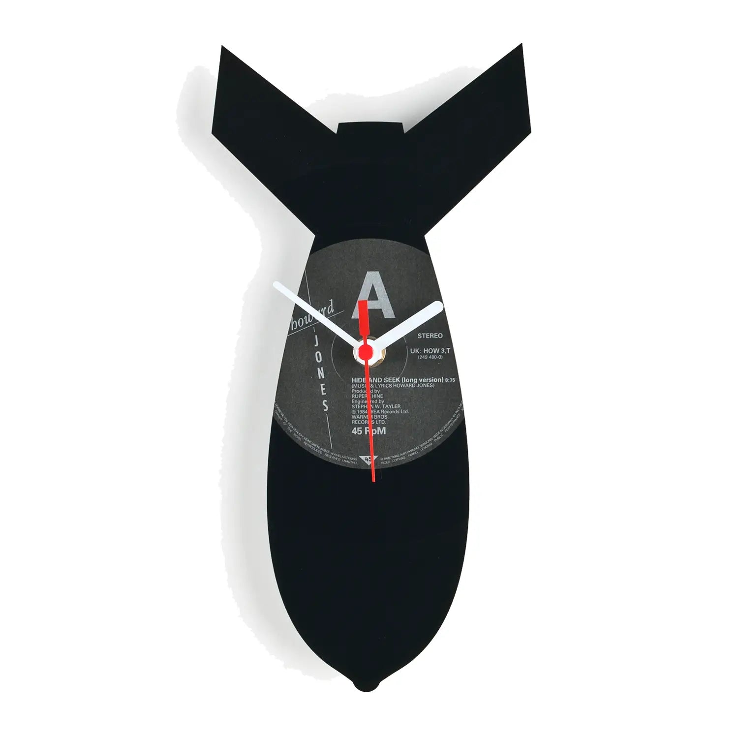 Schallplattenuhr Bombe - Wanduhr