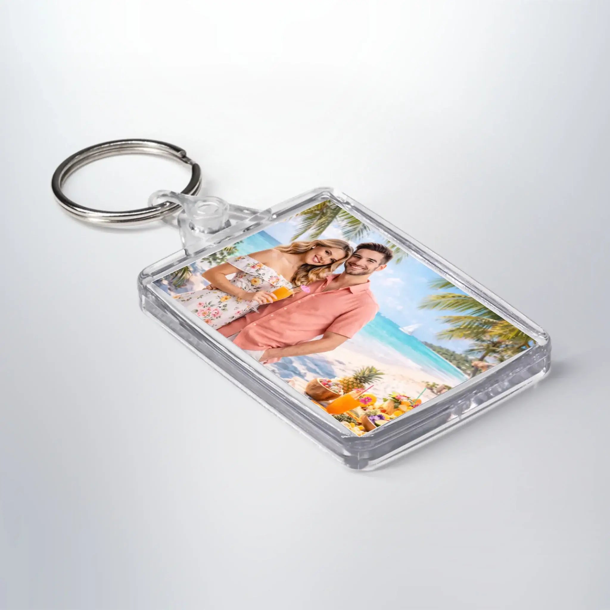 Schlüsselanhänger mit deinem Bild • beidseitig bedruckt (personalisierbare Fotogeschenke) - Default / Rectangular