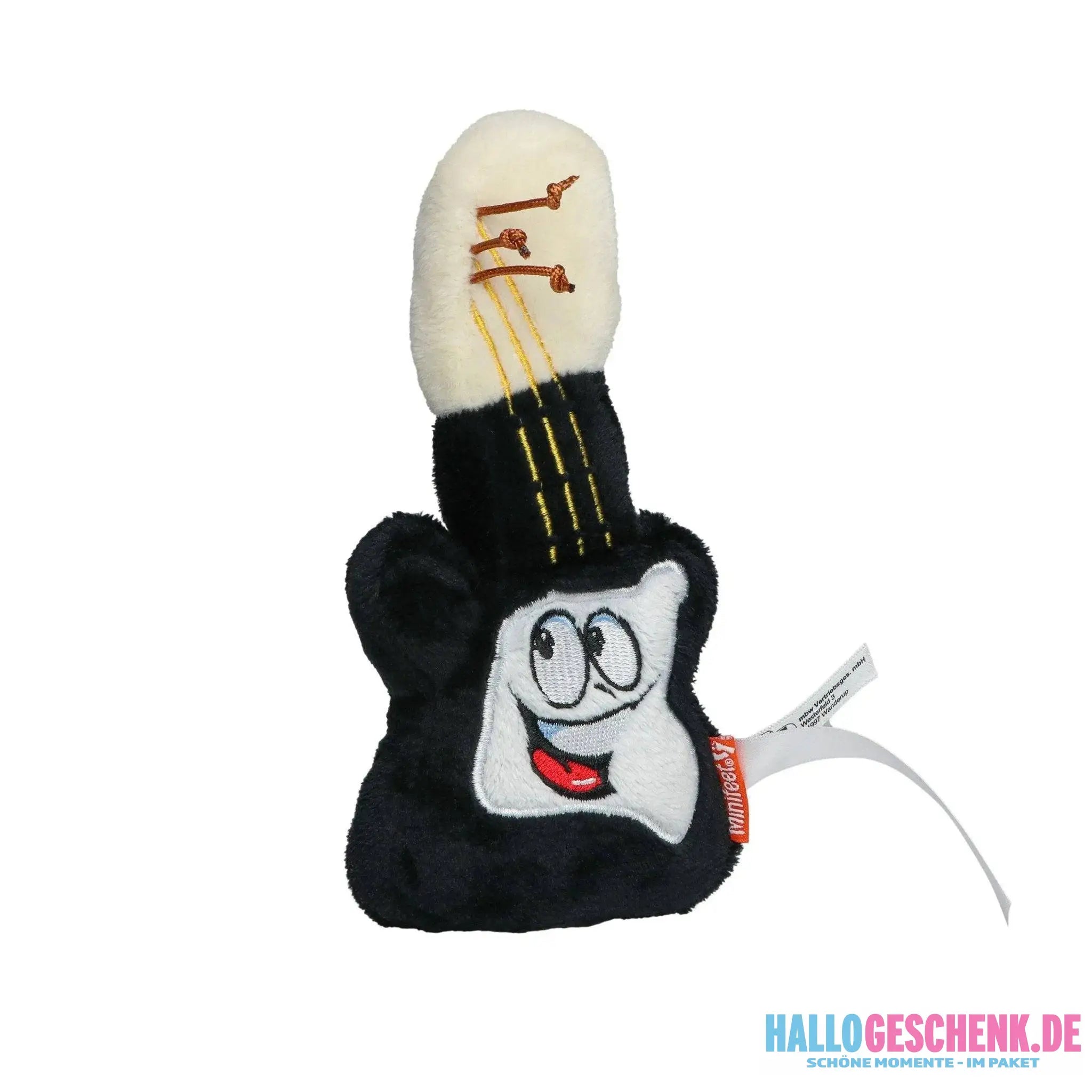 Plüsch Gitarre mit Mikrofaser-Unterseite zur Reinigung von glatten Oberflächen z.B. Display